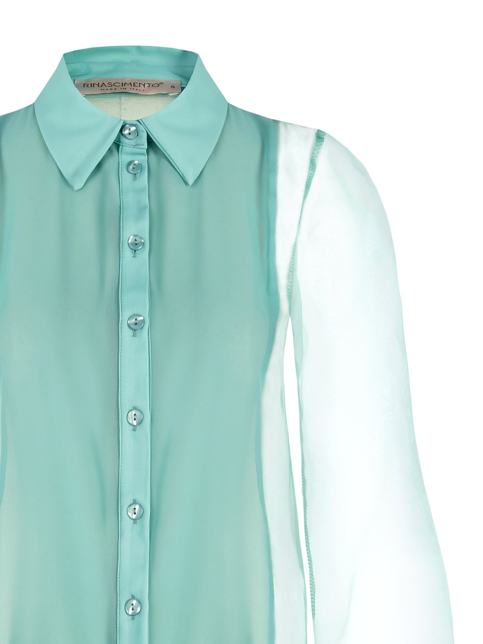 Chemise à manches larges en organza Rinascimento