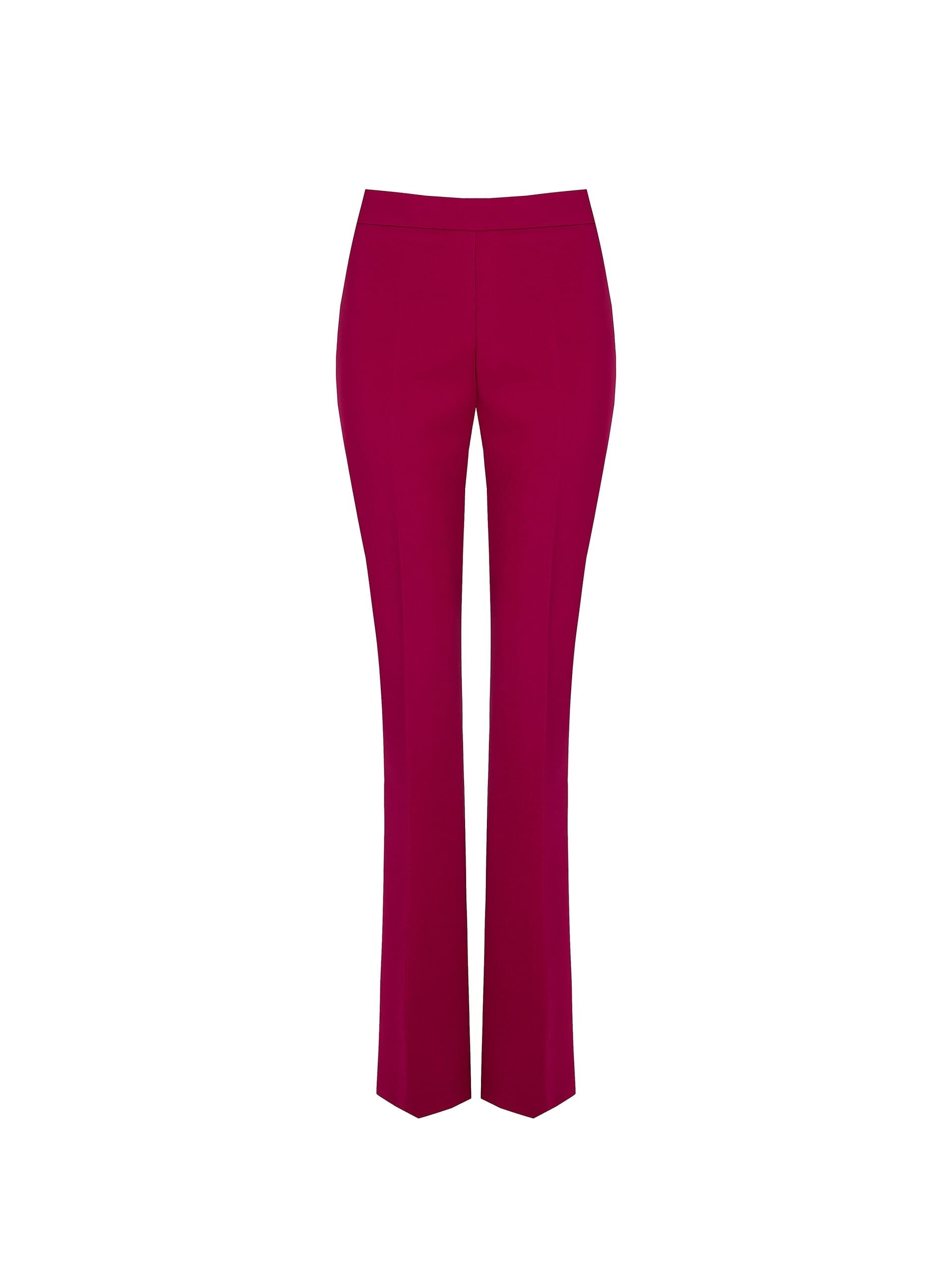 Pantalon évasé en tissu technique avec fermeture éclair sur la hanche Rinascimento