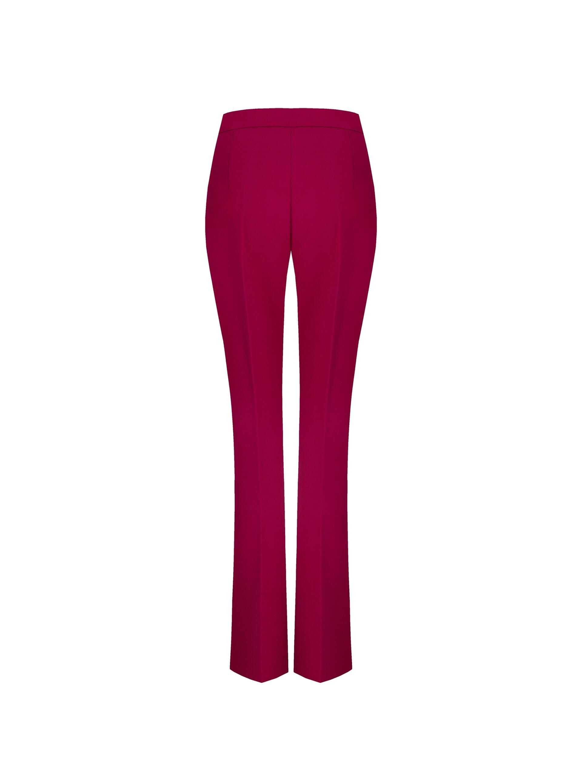 Pantalon évasé en tissu technique avec fermeture éclair sur la hanche Rinascimento