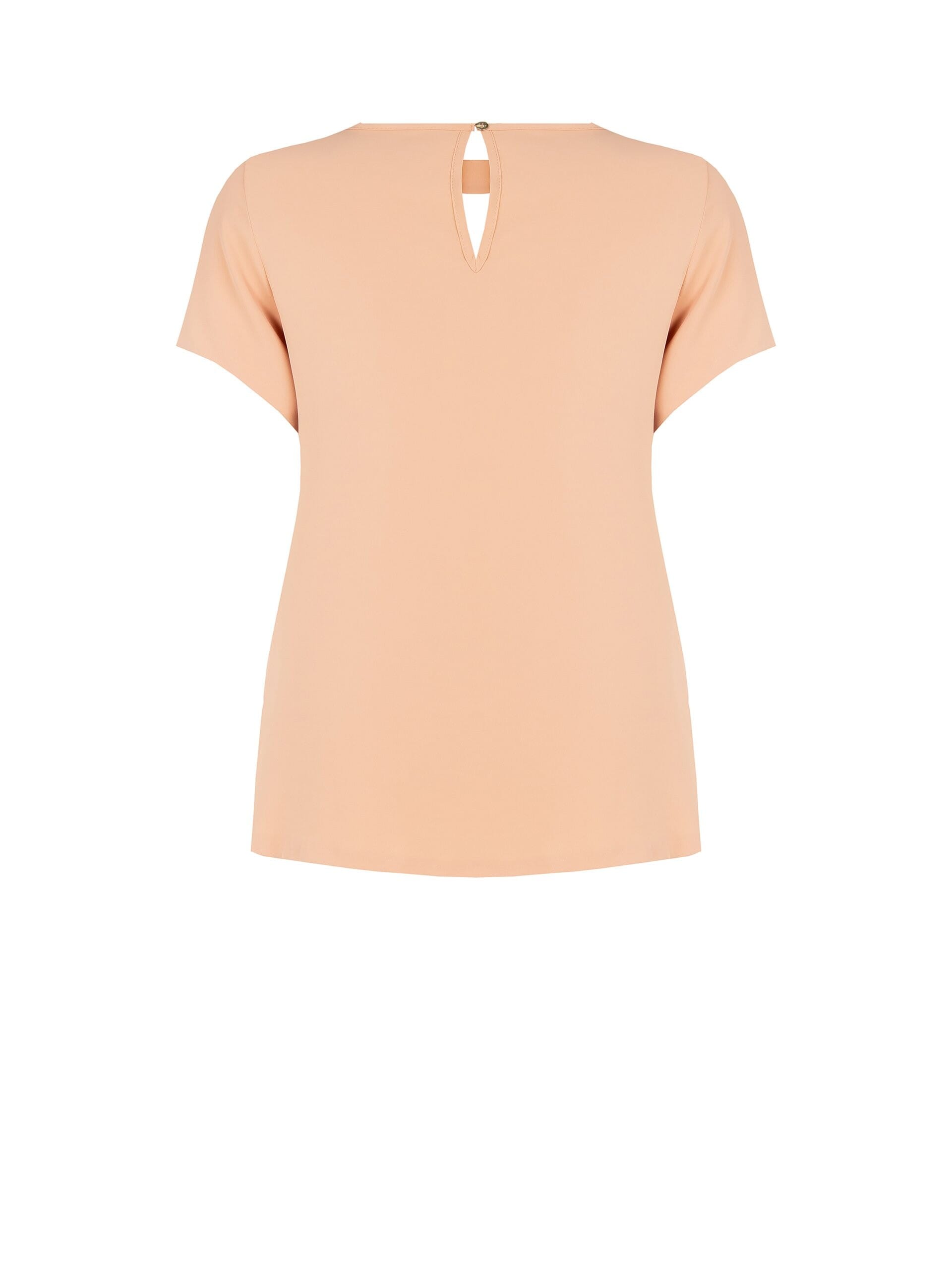 Blusa Fluida Curvy In Raso Opaco Con Cut-Out Rinascimento Curvy