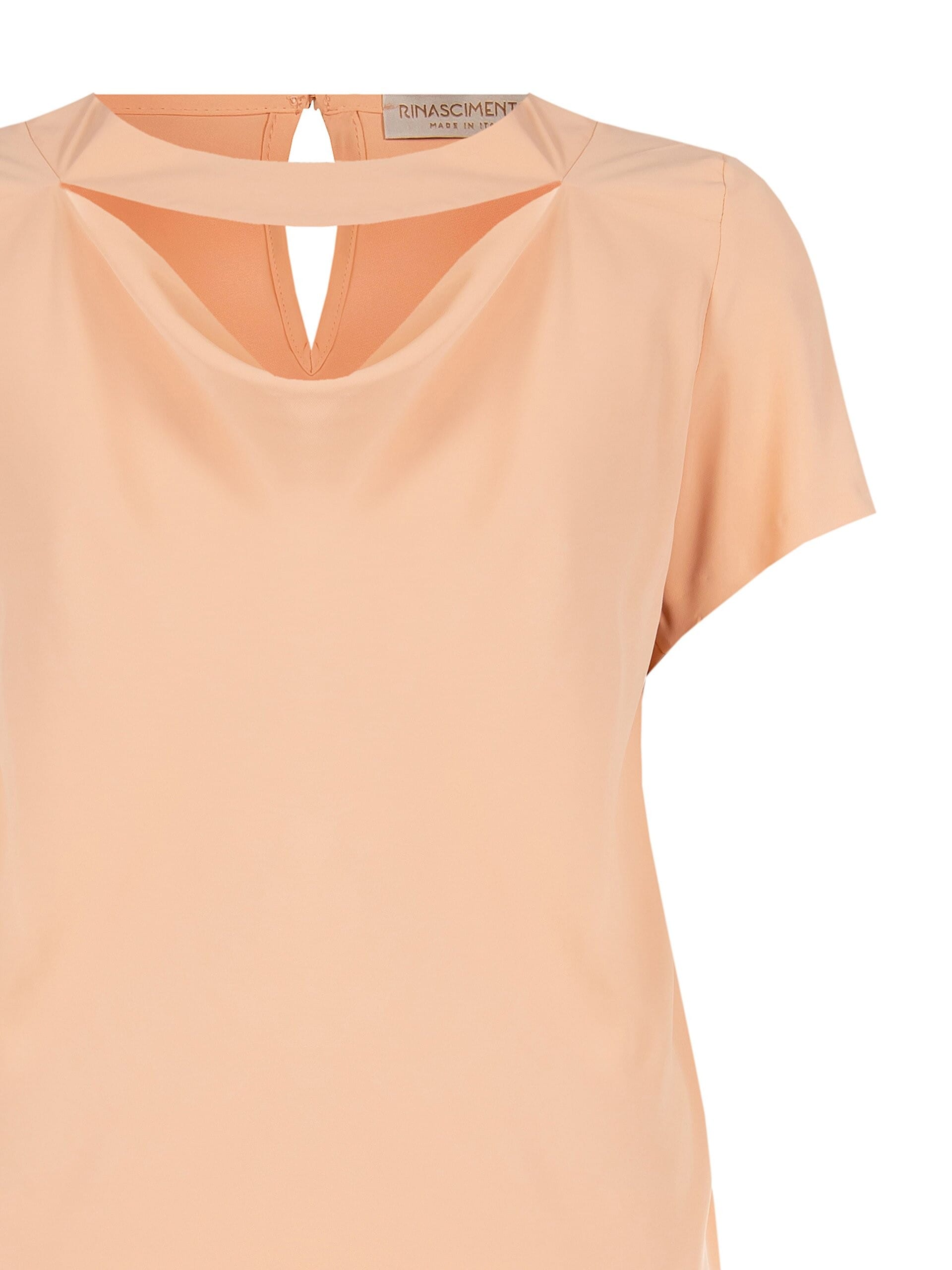 Blusa Fluida Curvy In Raso Opaco Con Cut-Out Rinascimento Curvy