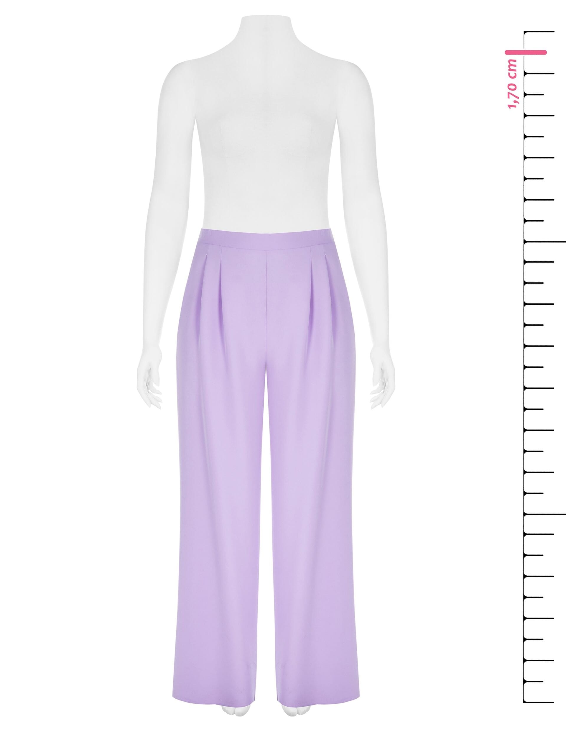 Pantaloni Curvy A Palazzo In Tessuto Tecnico Con Elastico Rinascimento Curvy