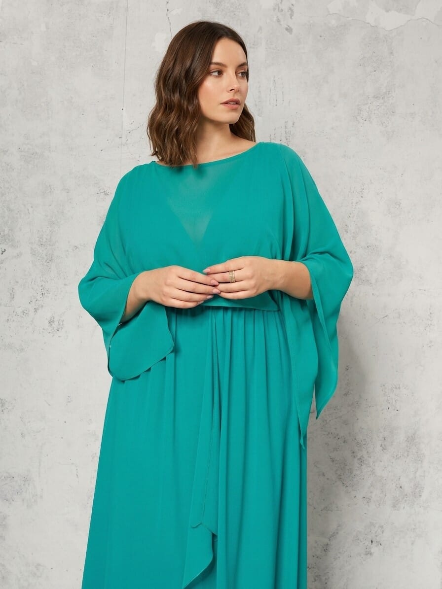 Stola Coprispalle Curvy In Georgette Rinascimento Curvy