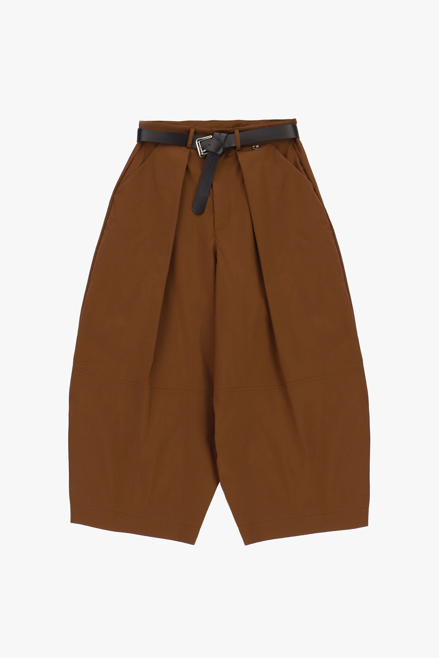 Pantaloni Palazzo Cropped Con Cintura E Pince Dixie
