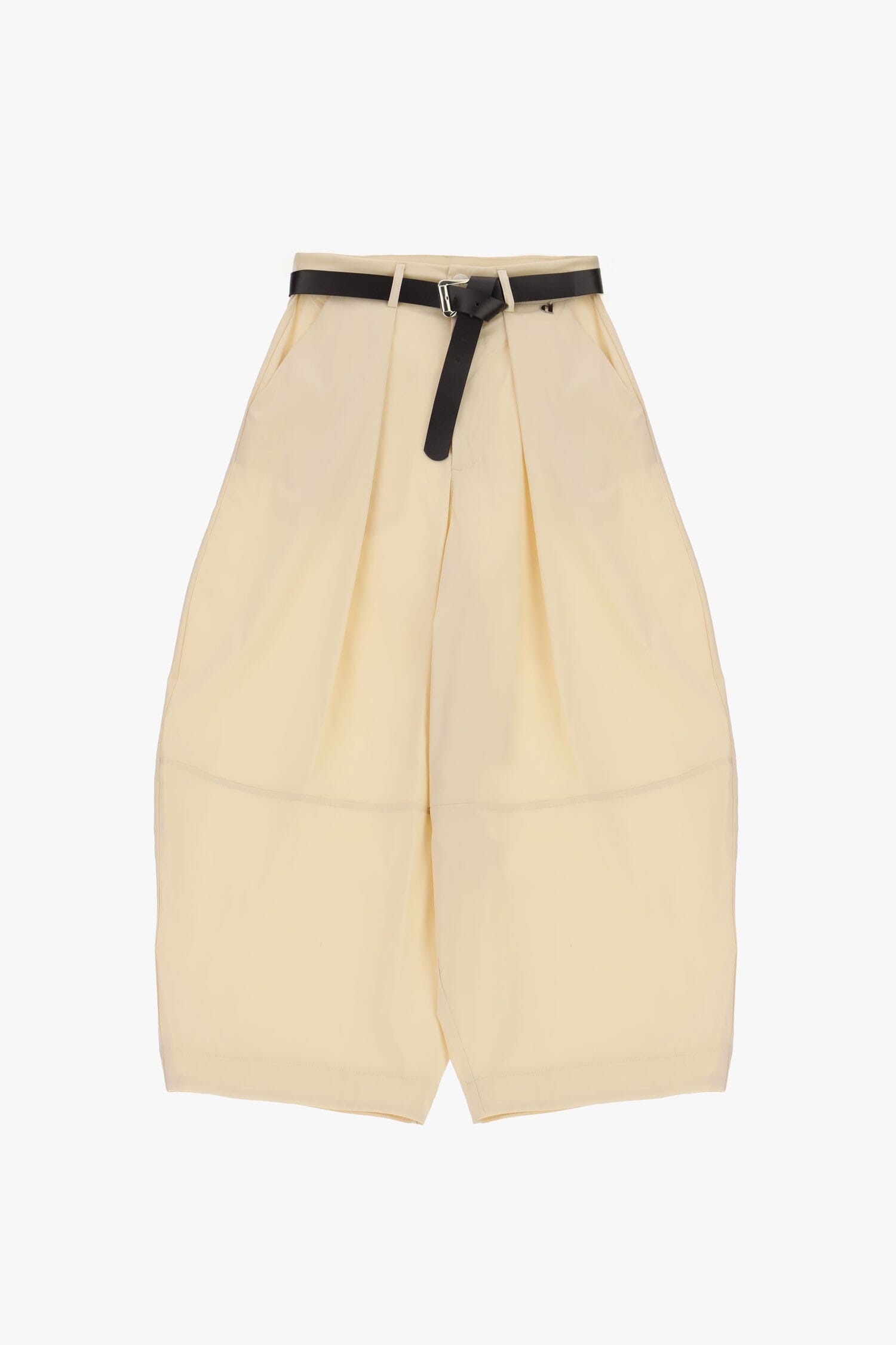 Pantaloni Palazzo Cropped Con Cintura E Pince Dixie
