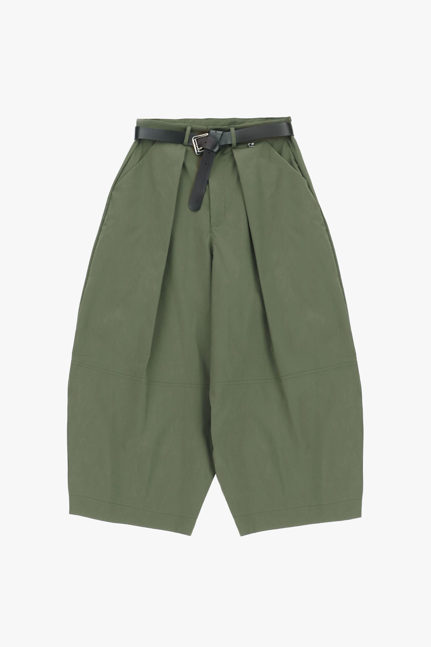 Pantaloni Palazzo Cropped Con Cintura E Pince Dixie