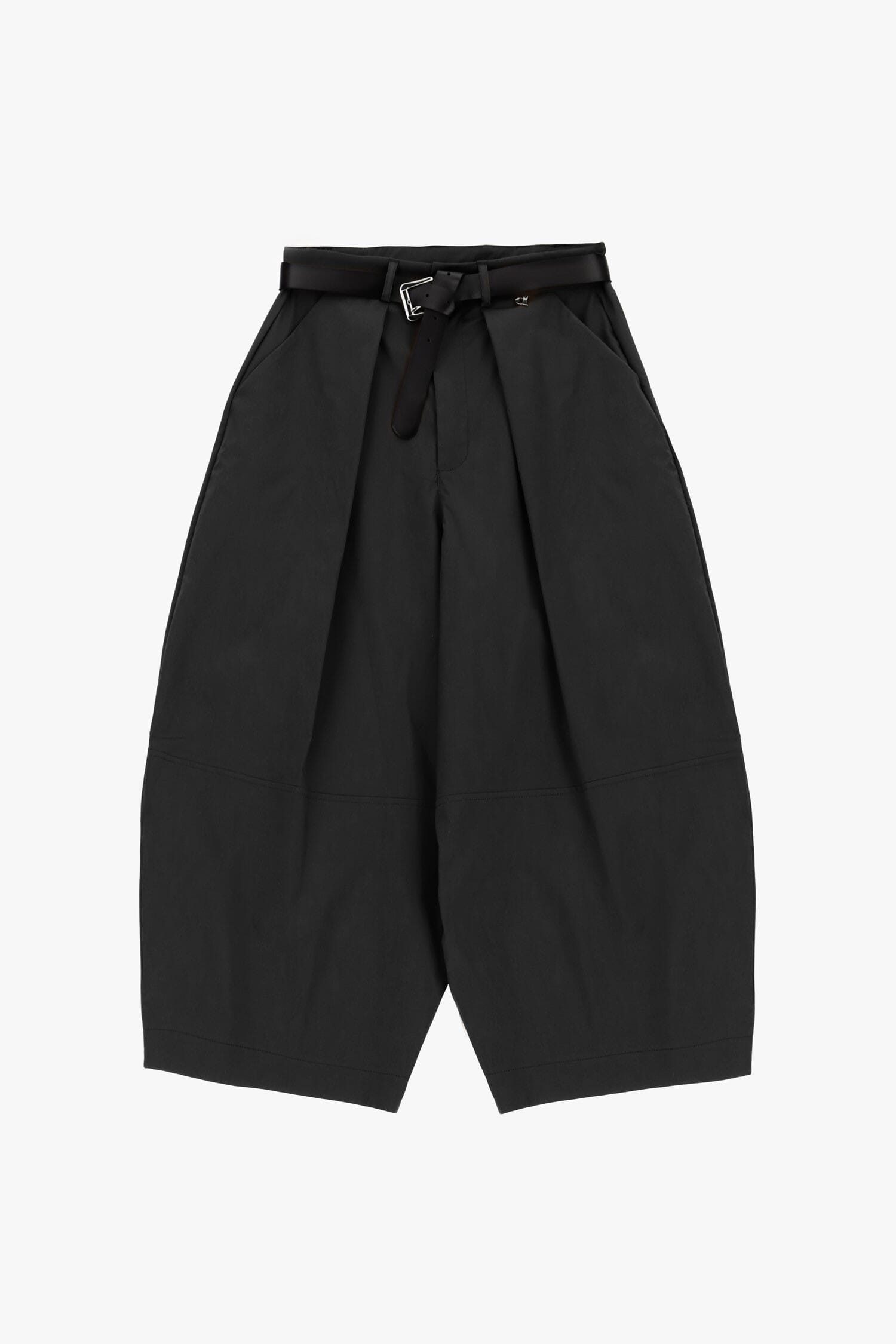 Pantaloni Palazzo Cropped Con Cintura E Pince Dixie