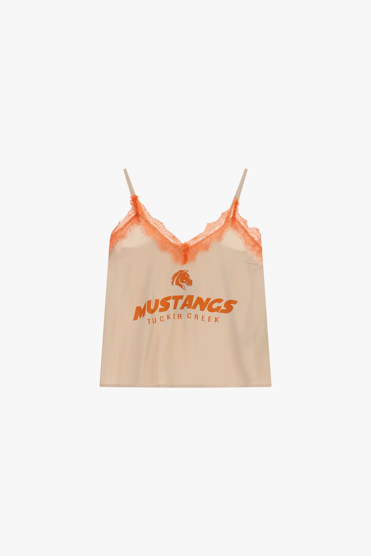 Thin Straps Top With Lace And College Print Dixie