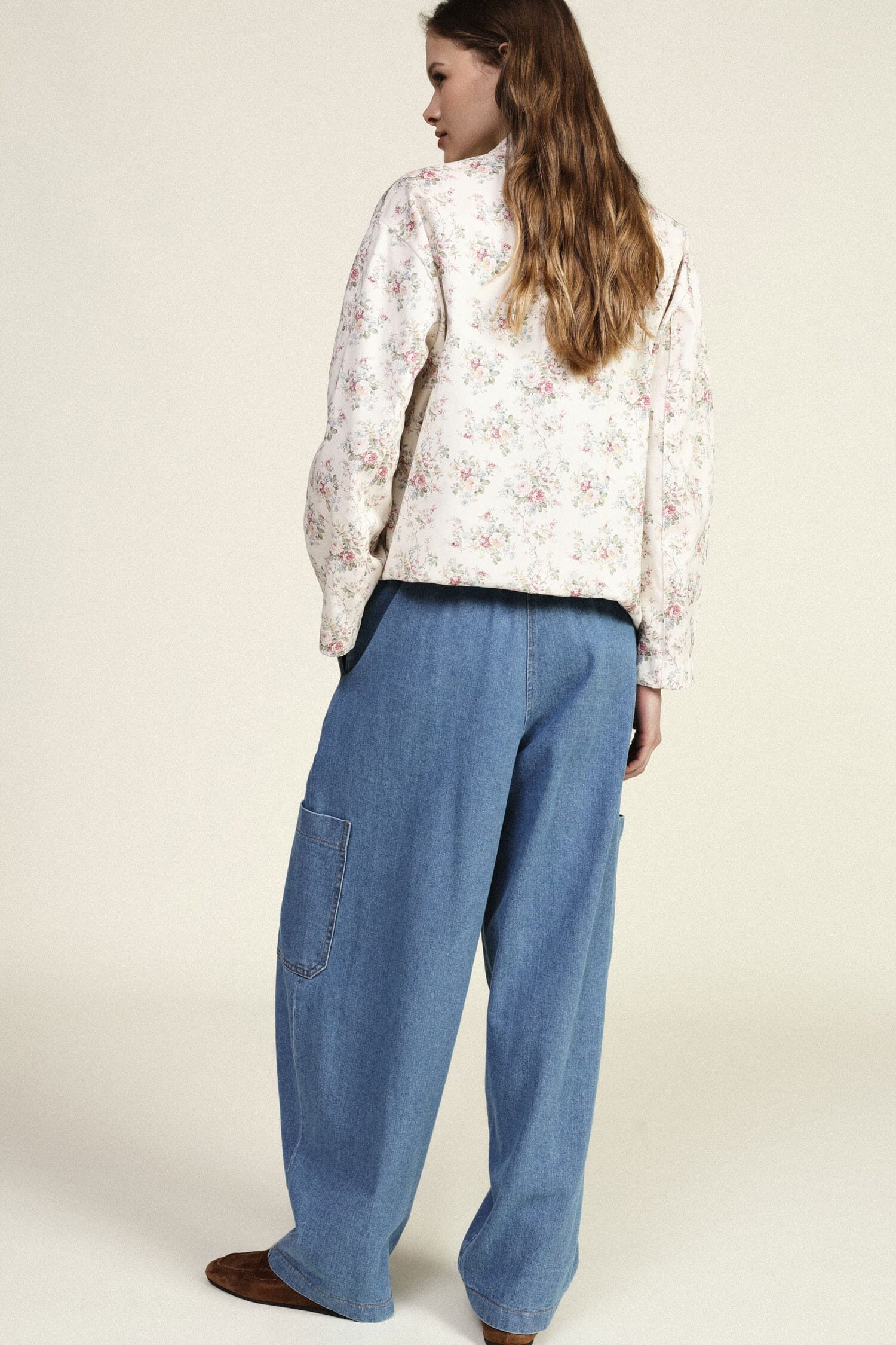 Baloon Jeans With Patch Pockets And Drawstring Dixie