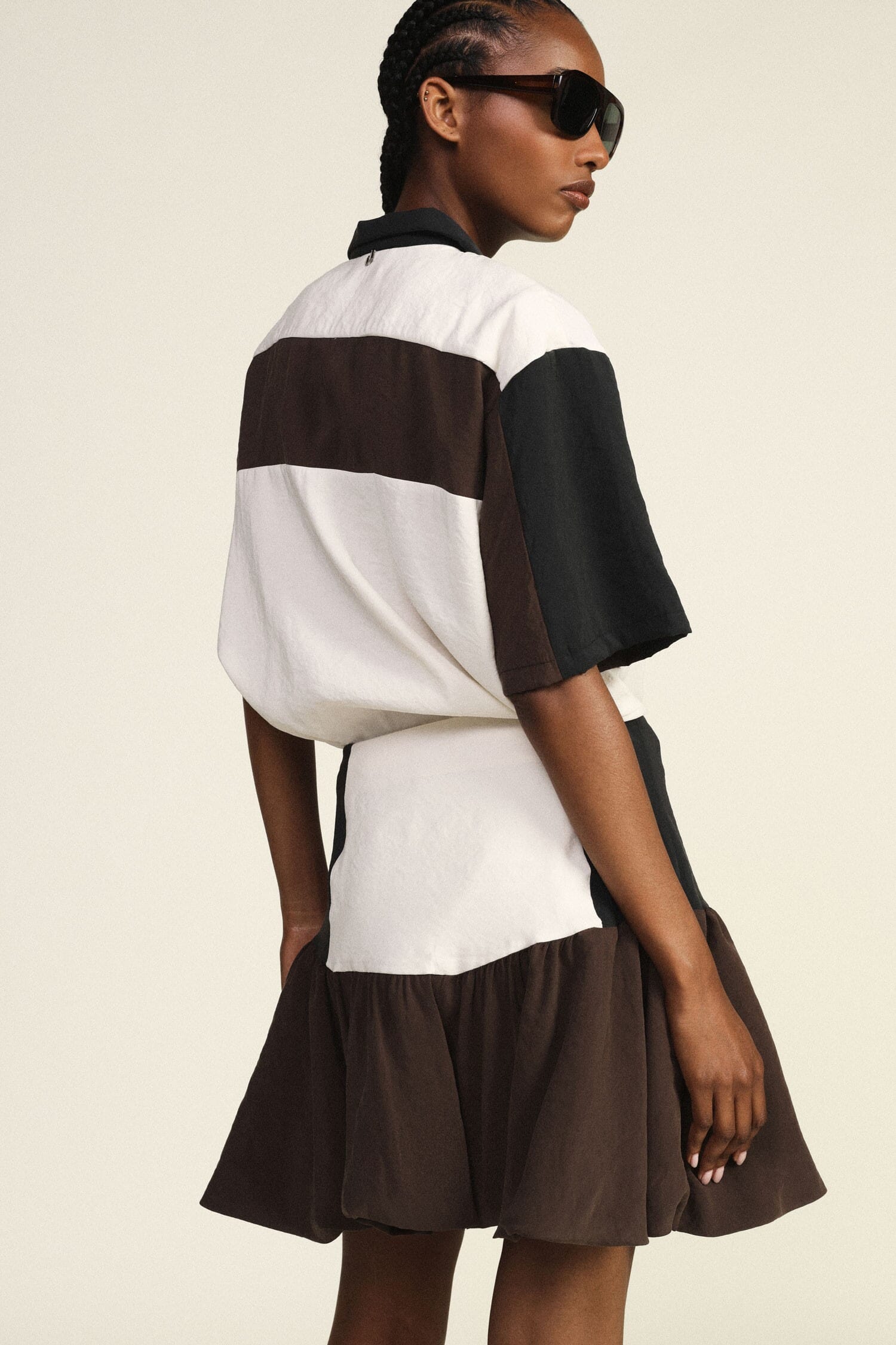 Dixie Short Flared Skirt With Voluminous Flounce