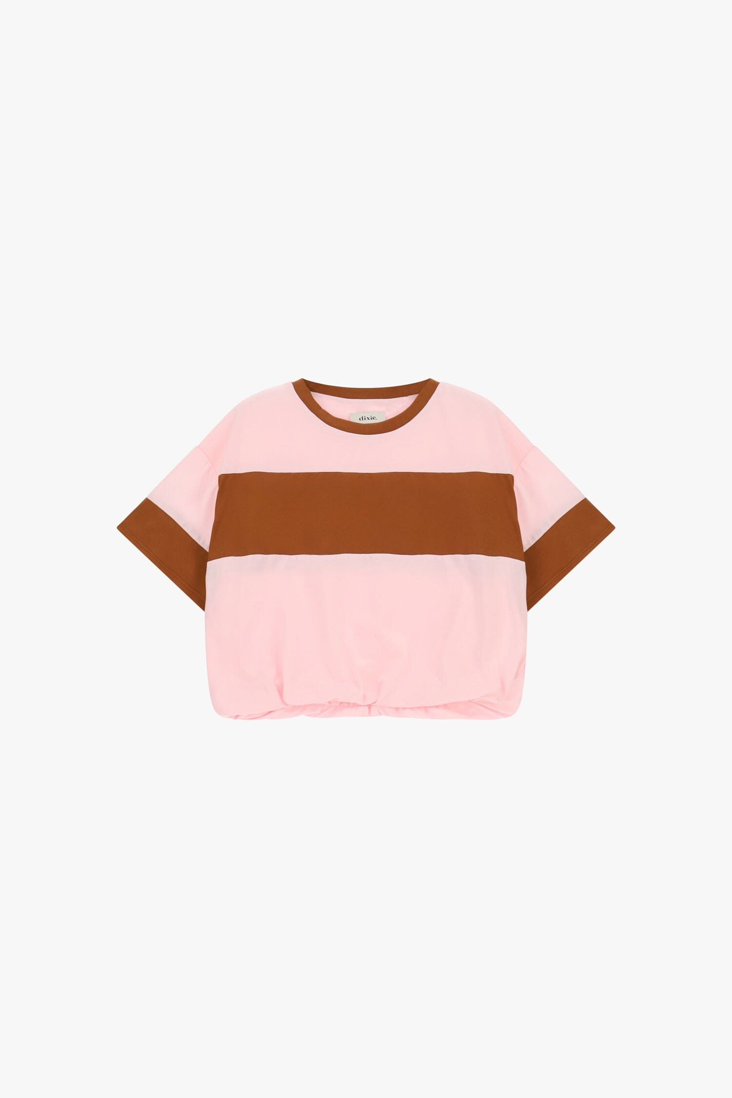 T-shirt à manches courtes avec élastique et maxi-bande Dixie