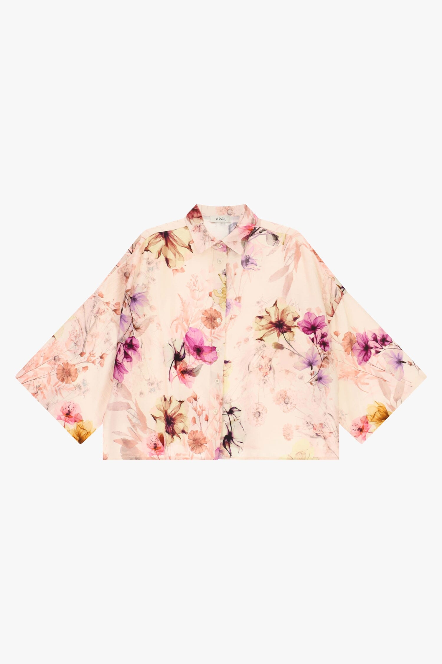 Chemise large à manches trois-quarts et imprimé floral Dixie