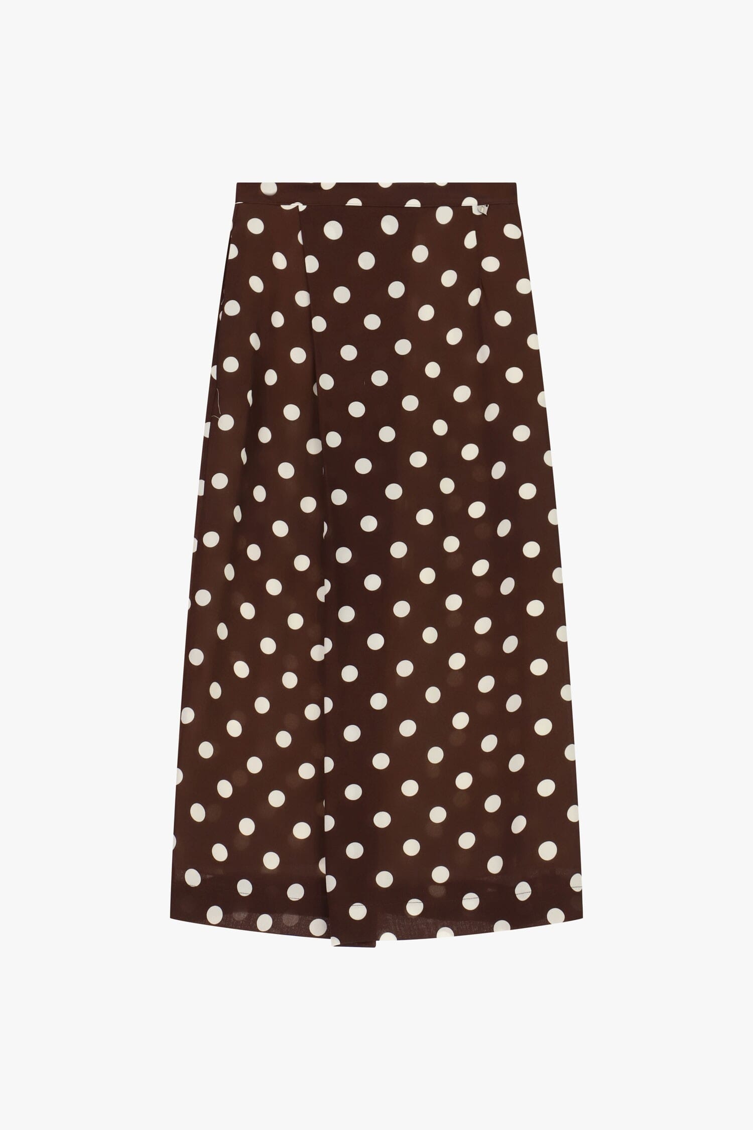 Dixie Straight A-line Polka Dot Midi Skirt