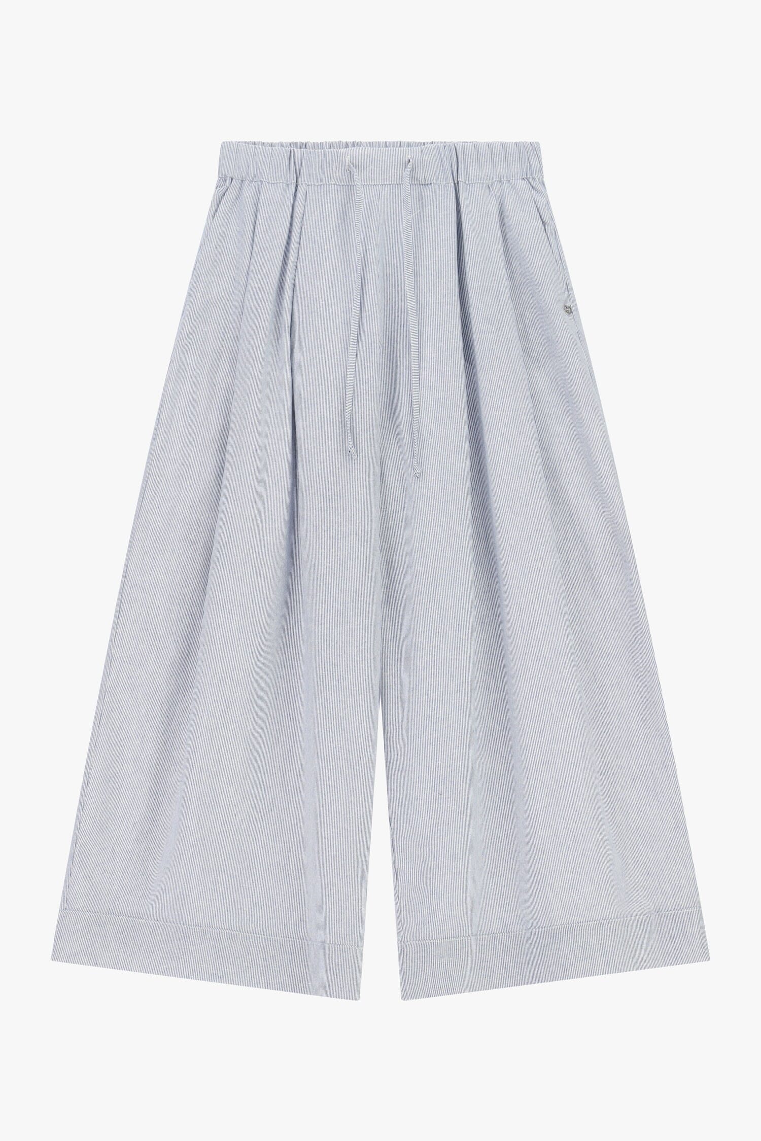 Wide Palace Trousers With Elastic And Drawstring Please