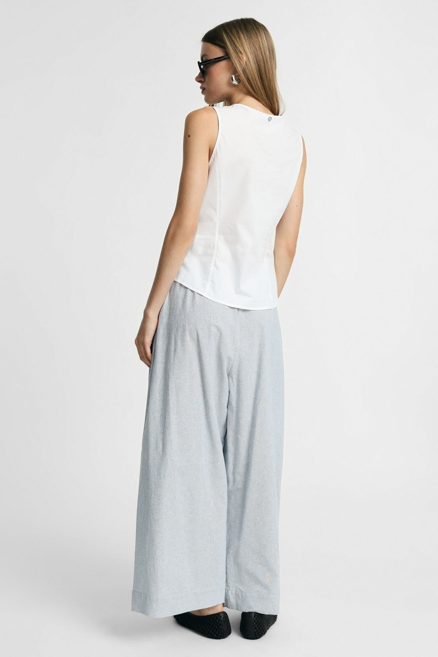 Wide Palace Trousers With Elastic And Drawstring Please