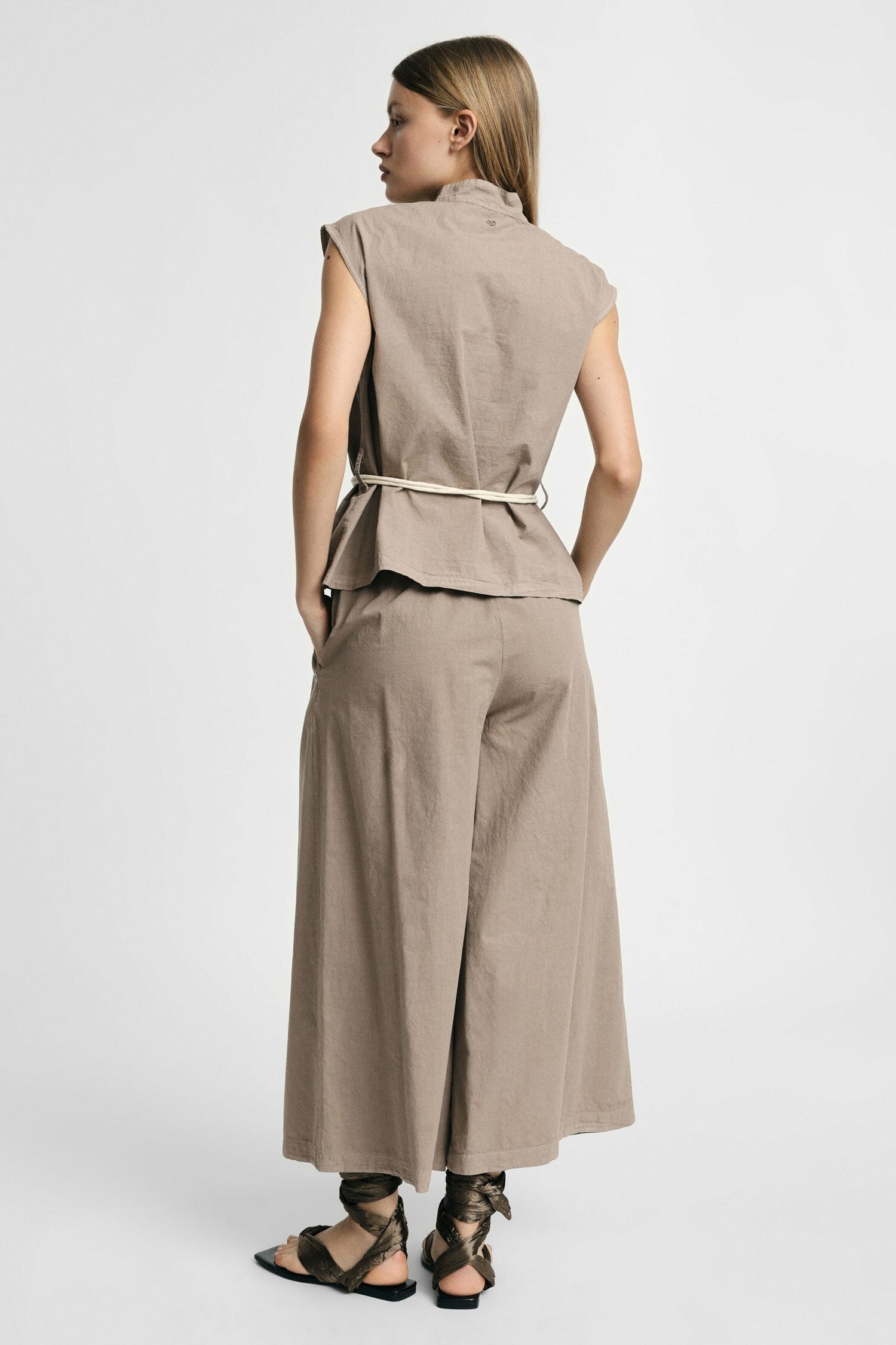 Palazzo Trousers Elasticised Waist And Side Pockets Please