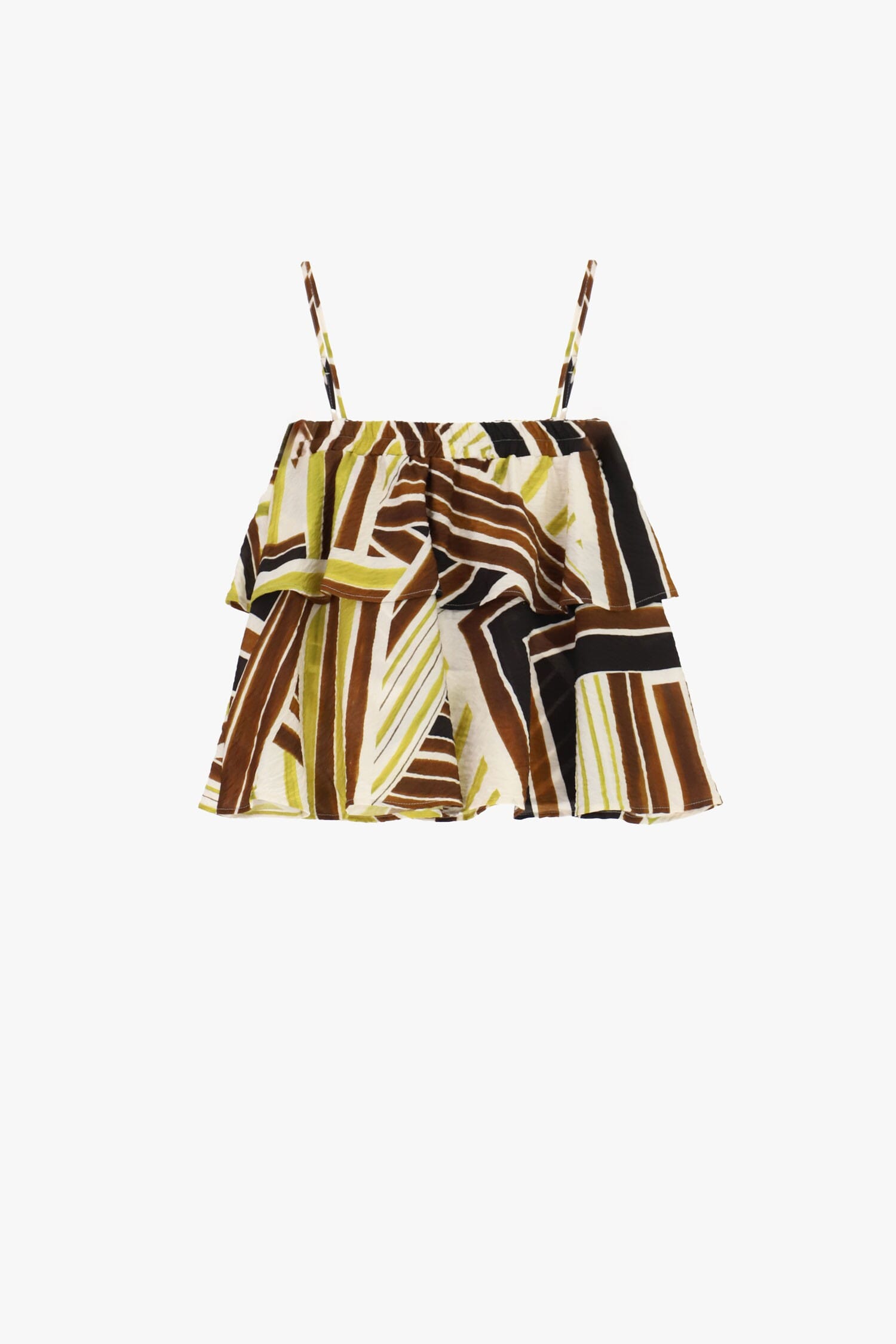 Top With Thin Straps And Geometric Pattern Please