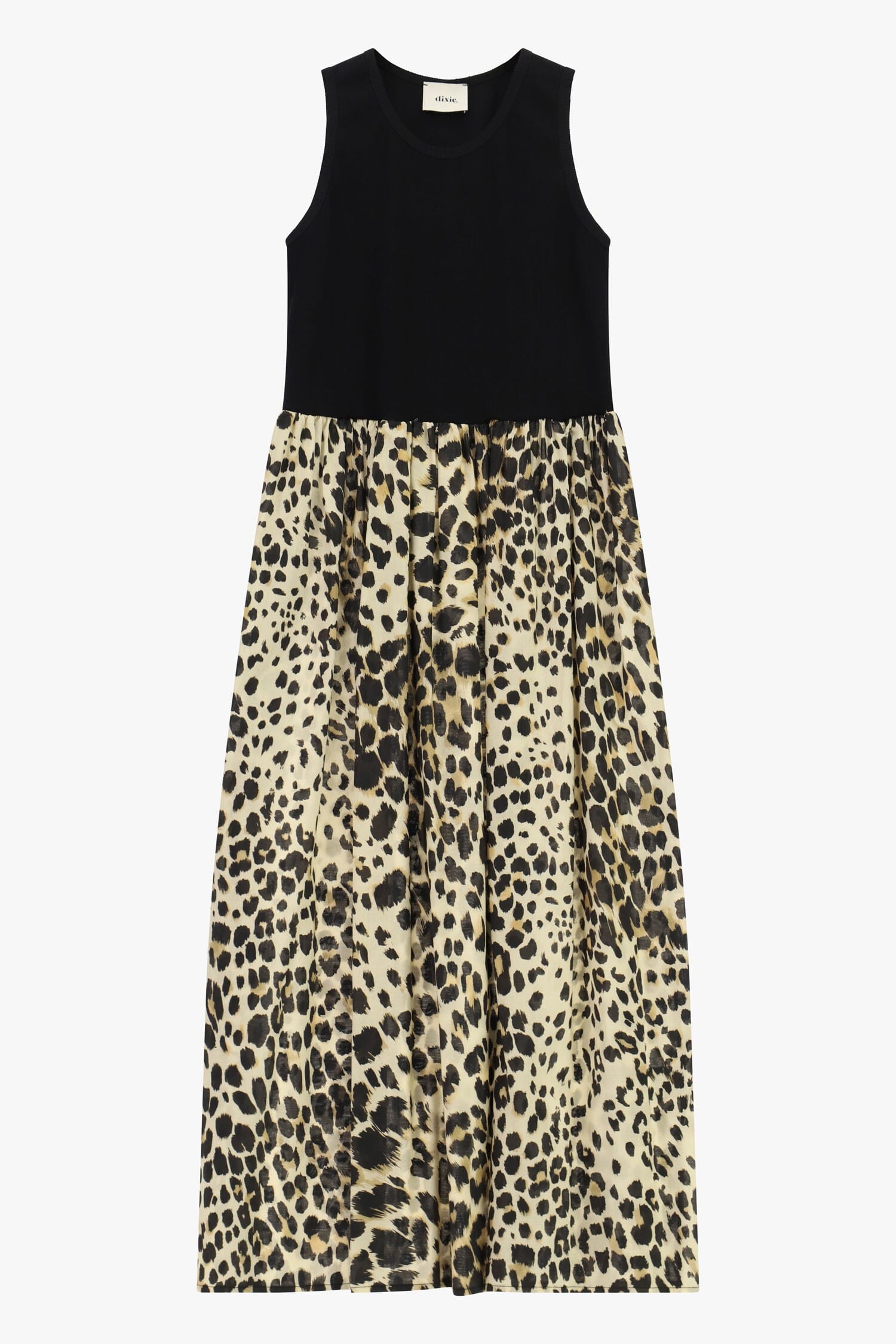 Abito Lungo Senza Maniche Con Stampa Animalier Dixie