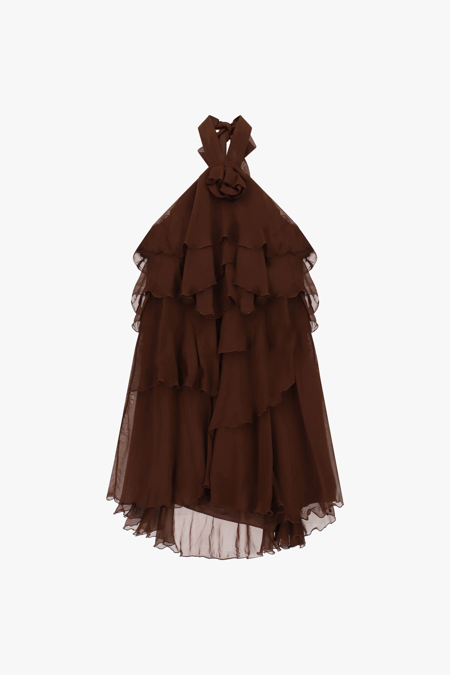 Abito Corto Con Balze E Scollo All\X1aamericana Dixie