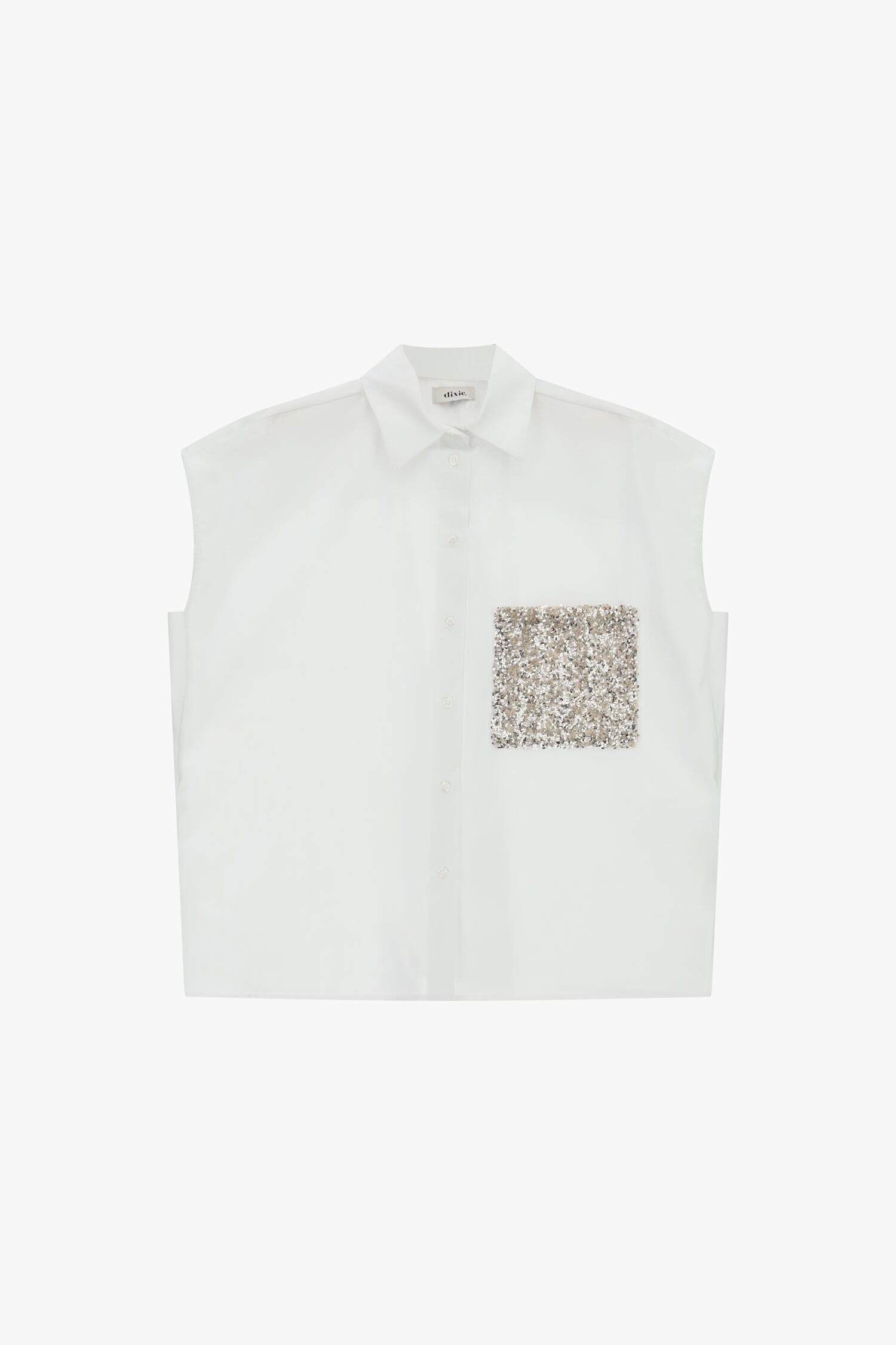 Camicia Senza Maniche Con Tasca Paillettes Dixie