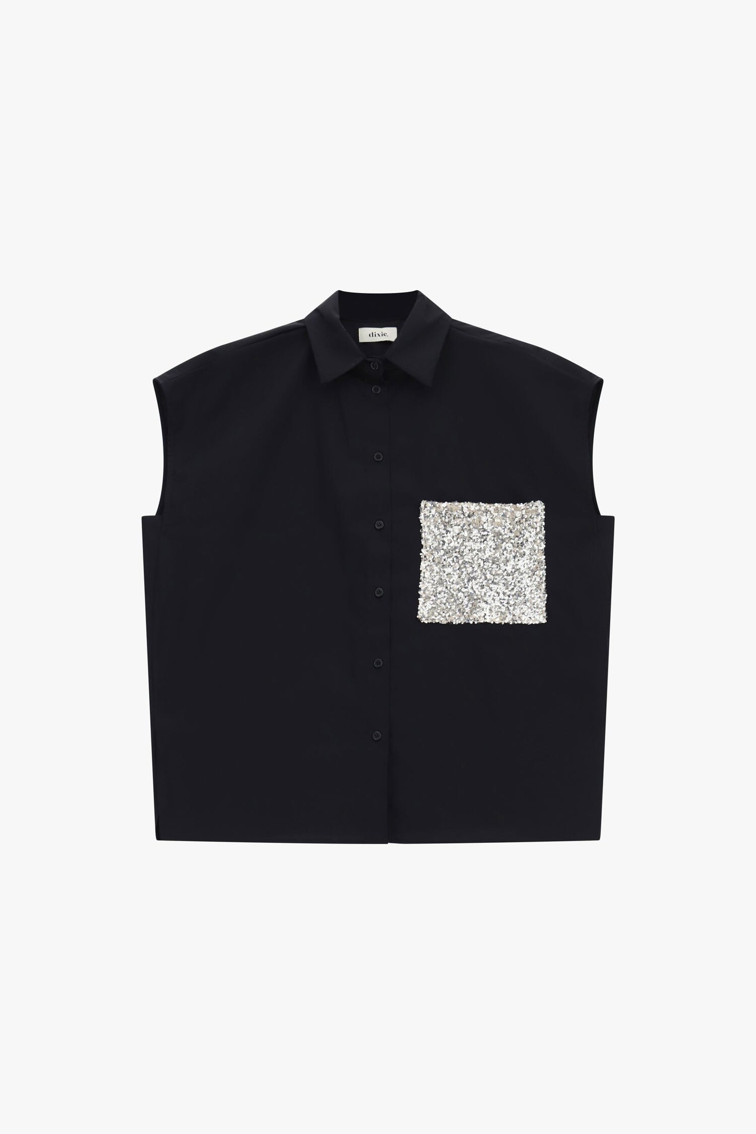 Camicia Senza Maniche Con Tasca Paillettes Dixie