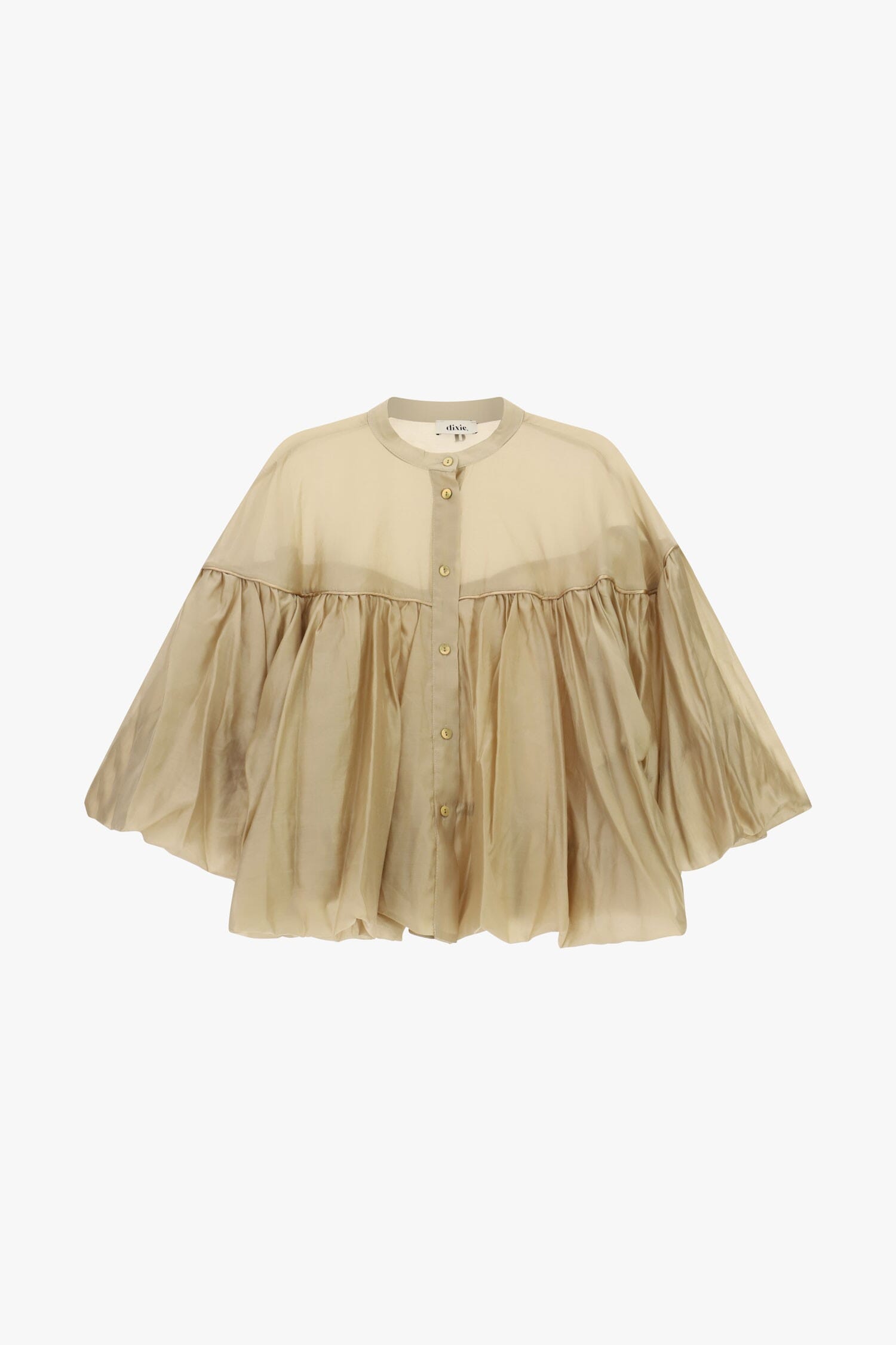 Camicia Ampia Con Maniche A Pipistrello E Collo Tondo Dixie
