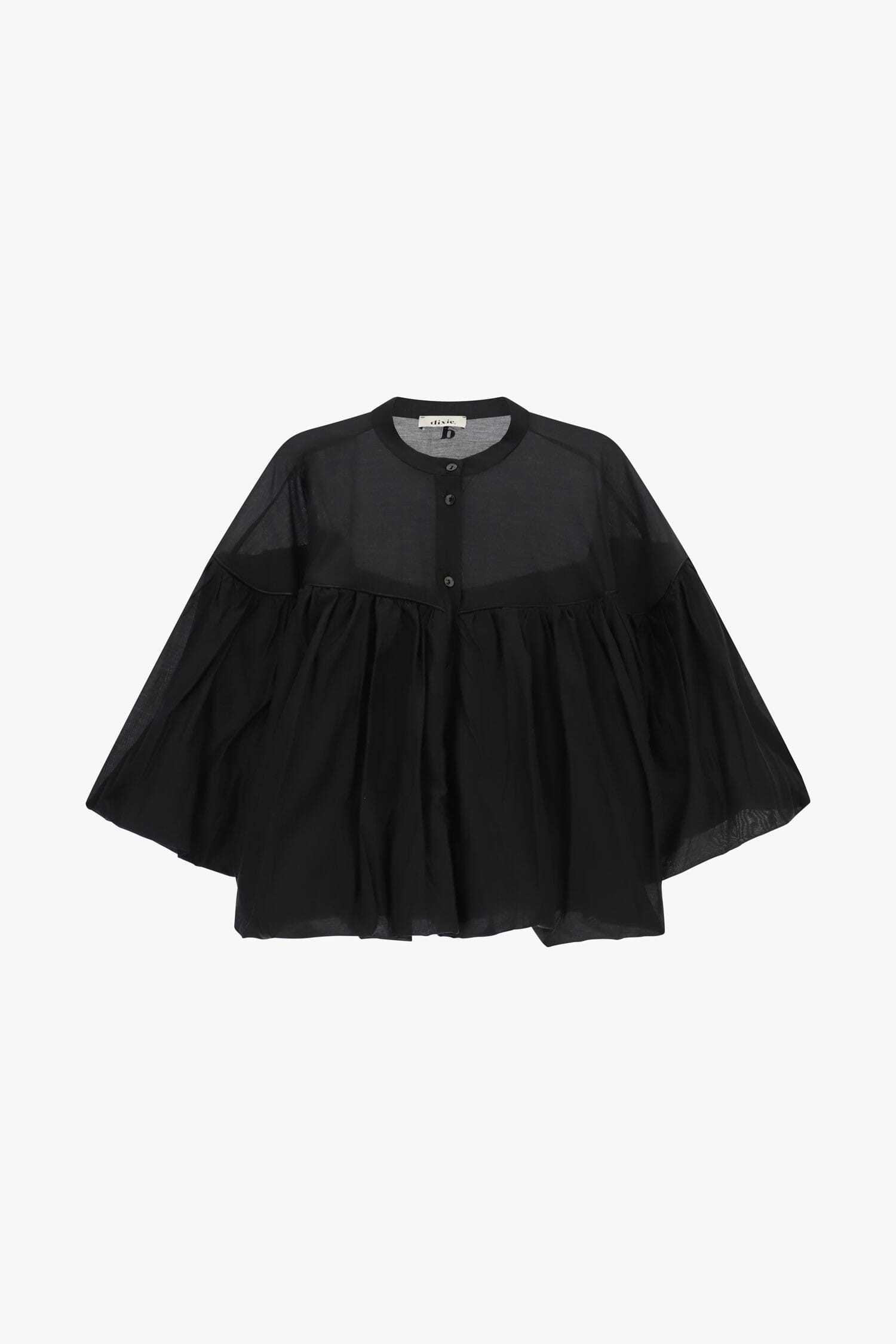 Camicia Ampia Con Maniche A Pipistrello E Collo Tondo Dixie