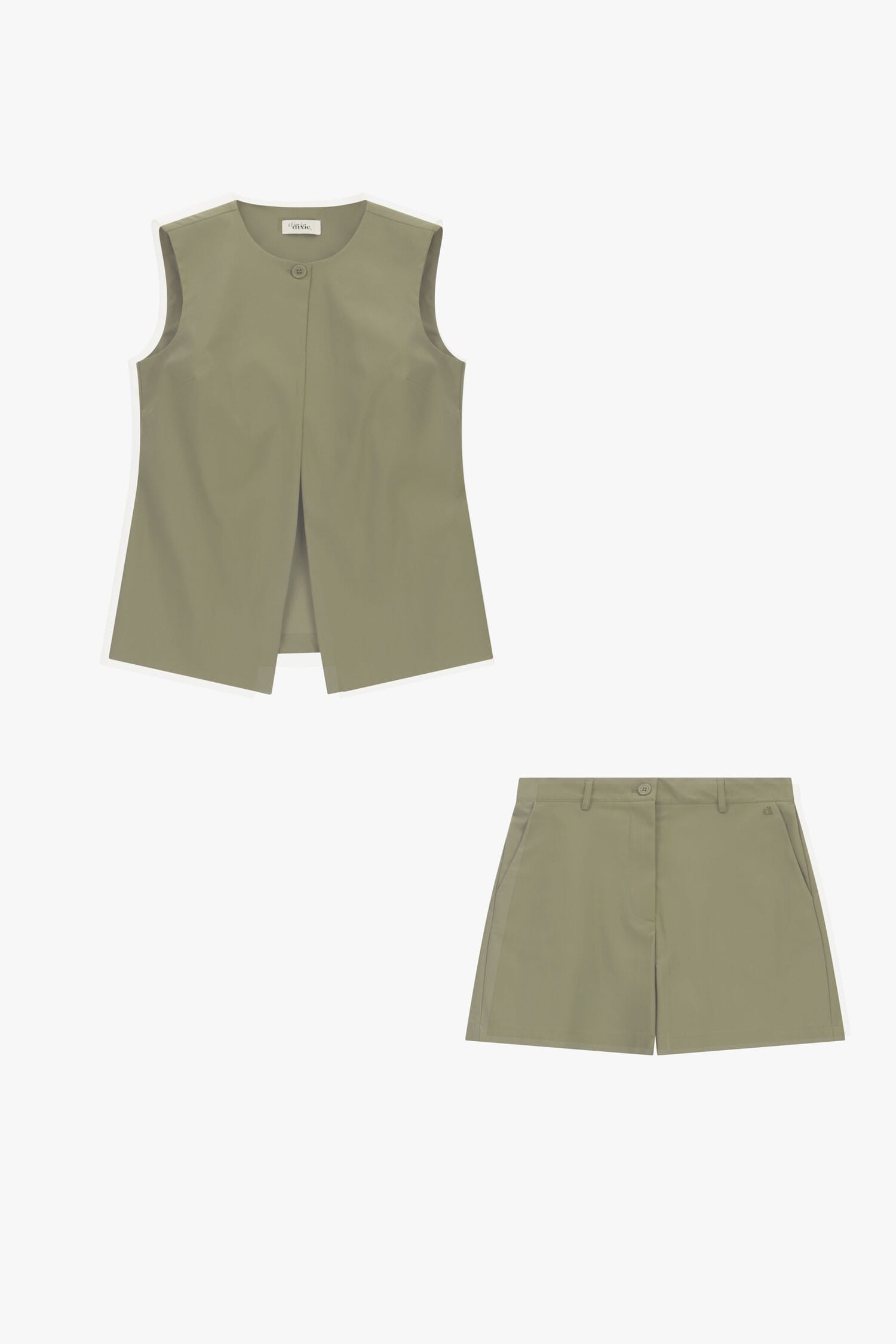 Gilet sans manches avec fermeture à boutons Dixie
