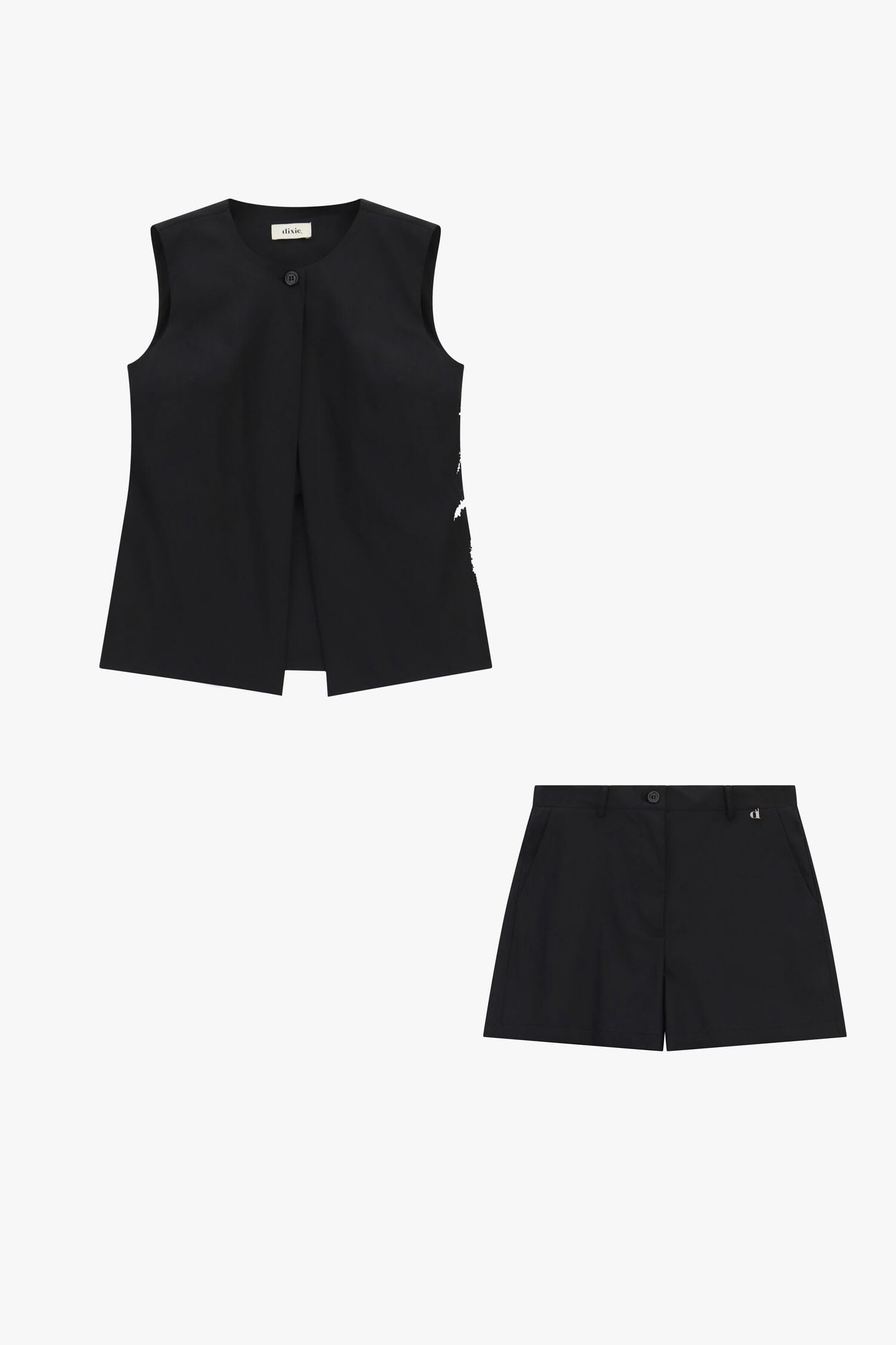 Gilet sans manches avec fermeture à boutons Dixie