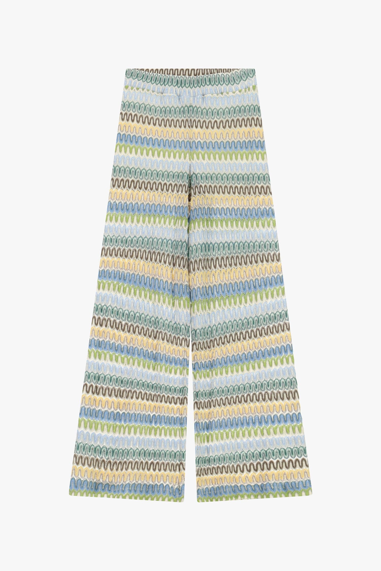 Pantalon de palace à rayures ondulées Dixie