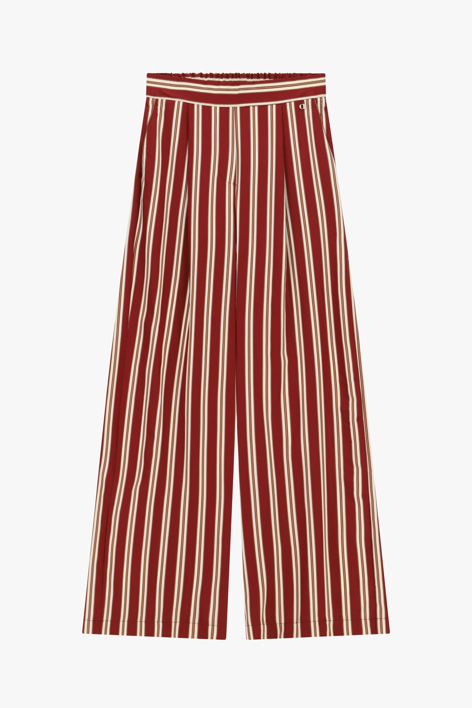 Pantalon de palace rayé Dixie à taille élastique