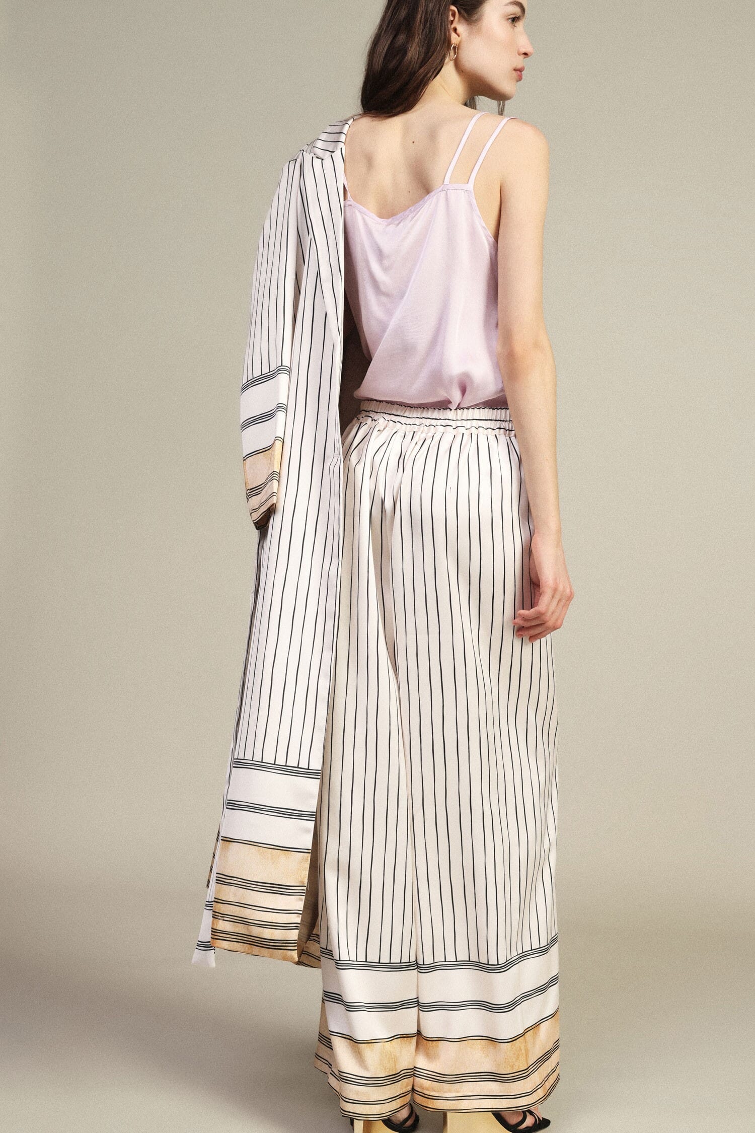 Pantalon rayé Palace avec fond contrasté Dixie
