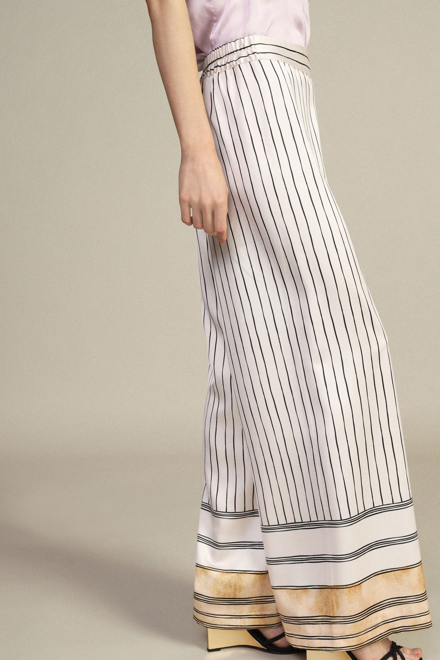 Pantalon rayé Palace avec fond contrasté Dixie