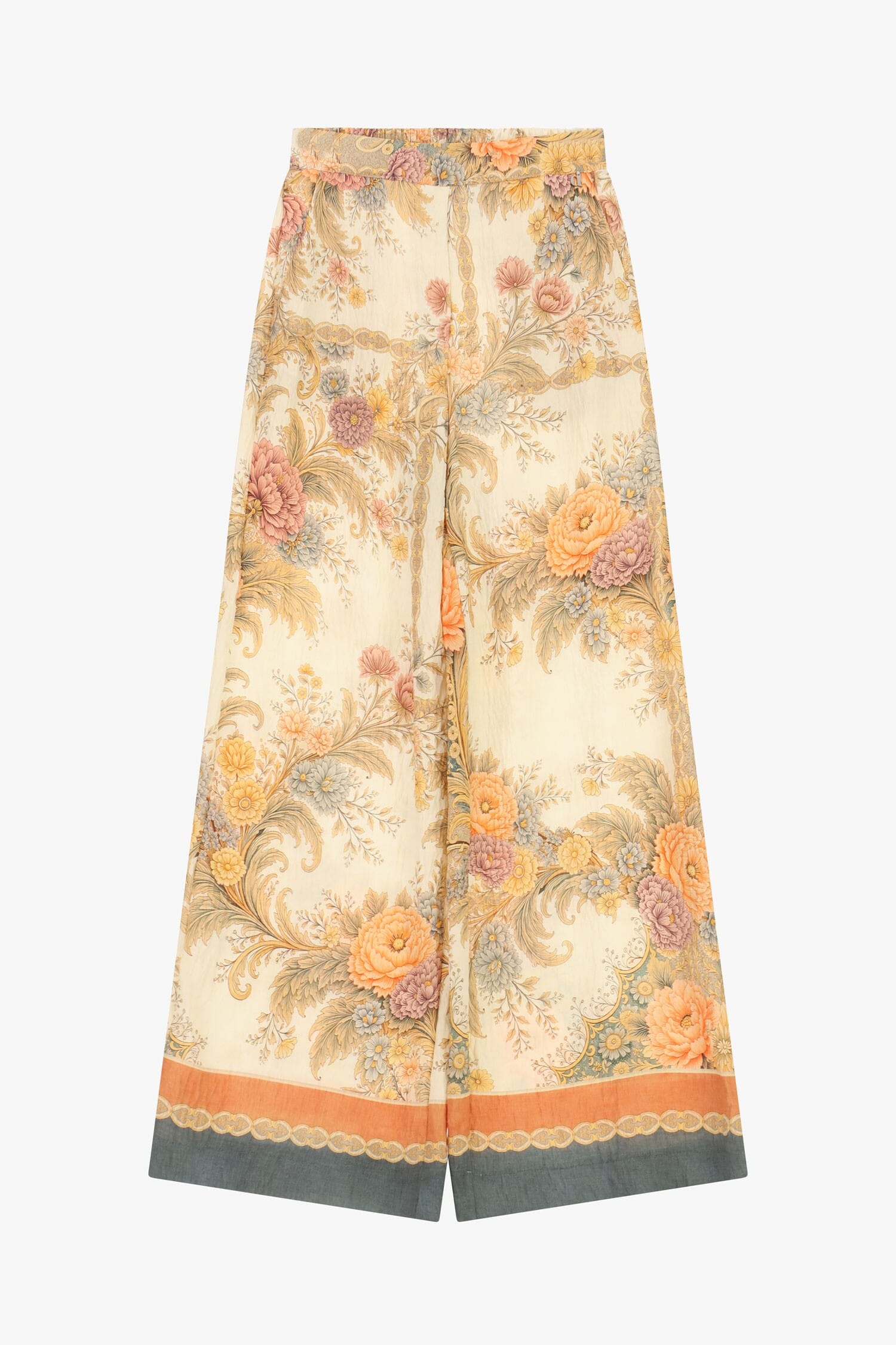 Imprimé floral et fond contrasté Pantalon Palace Dixie