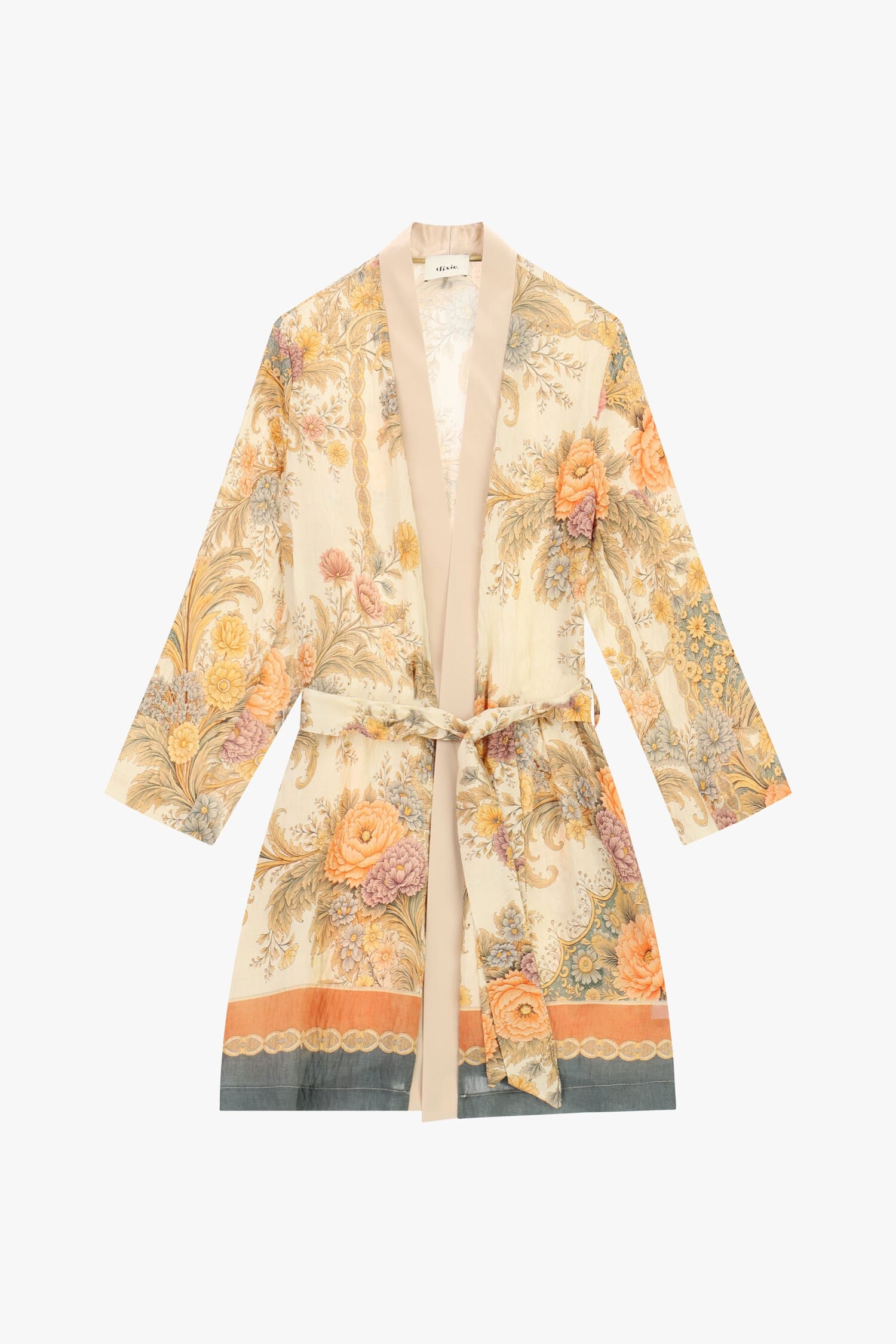 Manteau Duster Floral Fantasy Belt Dixie