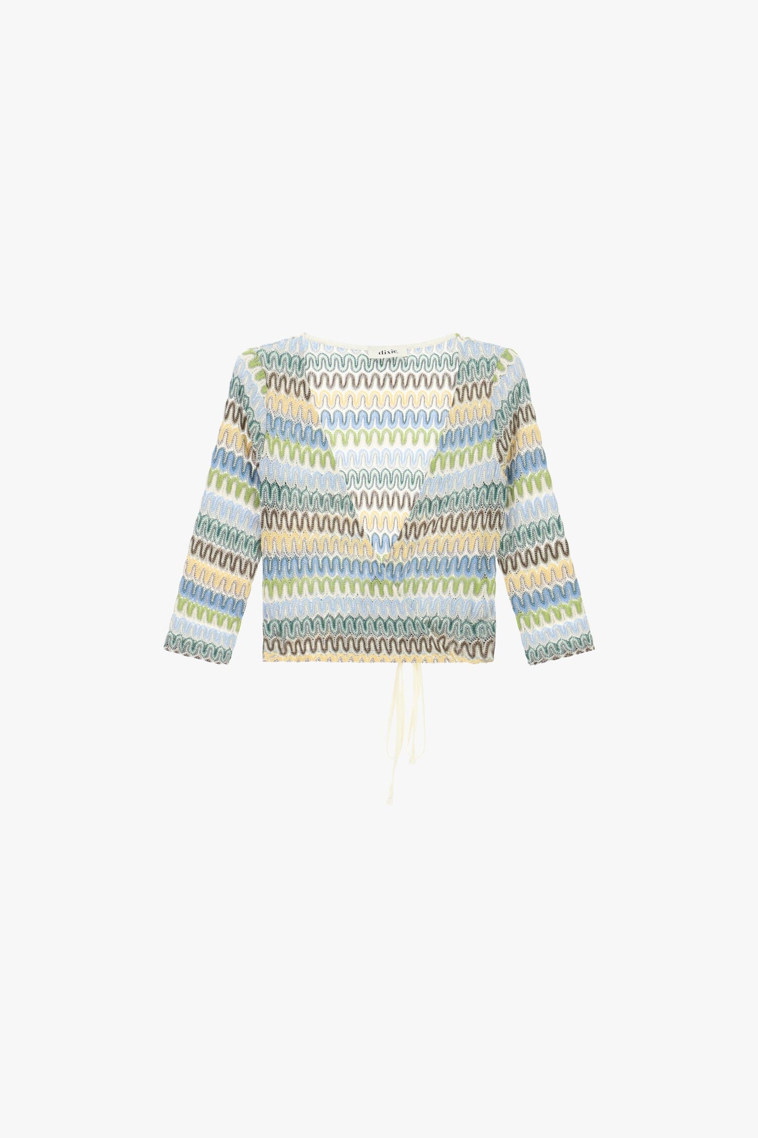 Long Sleeve Crisscross Top With Dixie Ripple Fantasy