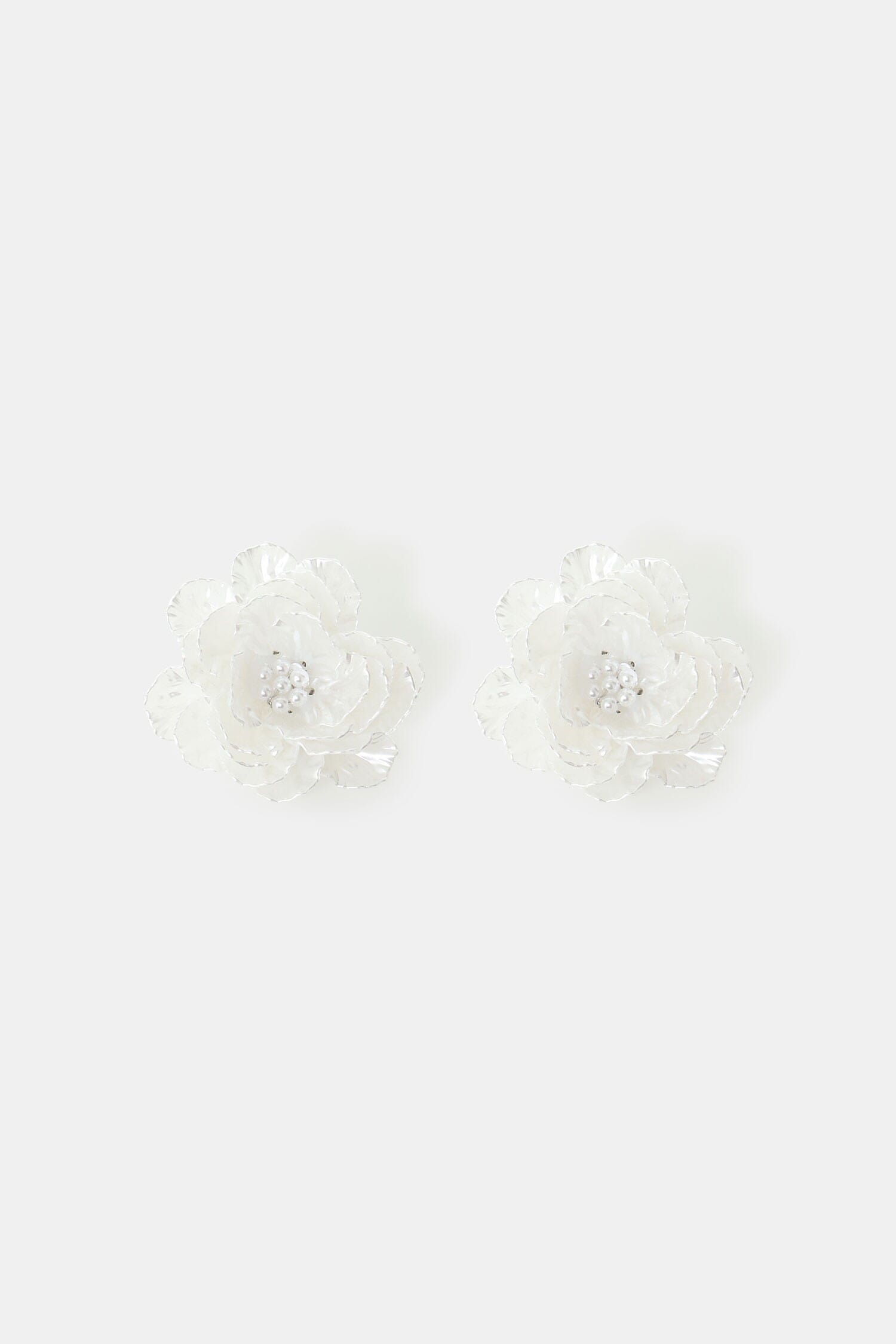 Boucles d'oreilles en forme de fleur avec perles centrales Dixie