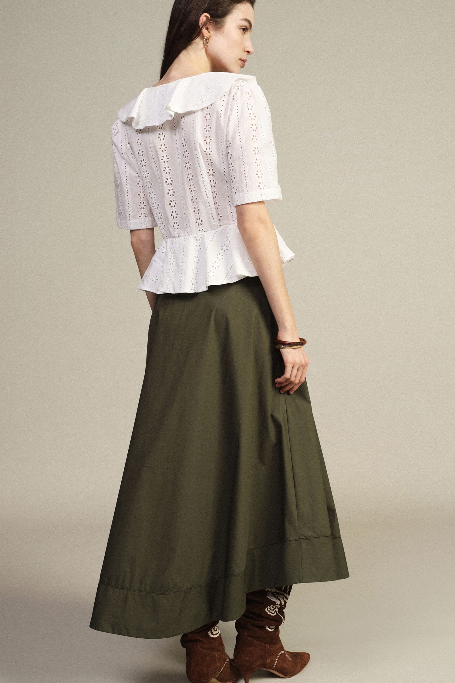 Dixie Tailoring Jupe midi plissée