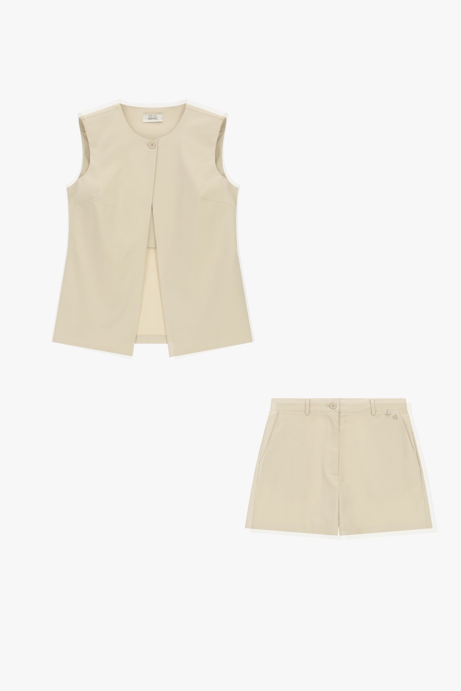 Gilet sans manches avec fermeture à boutons Dixie