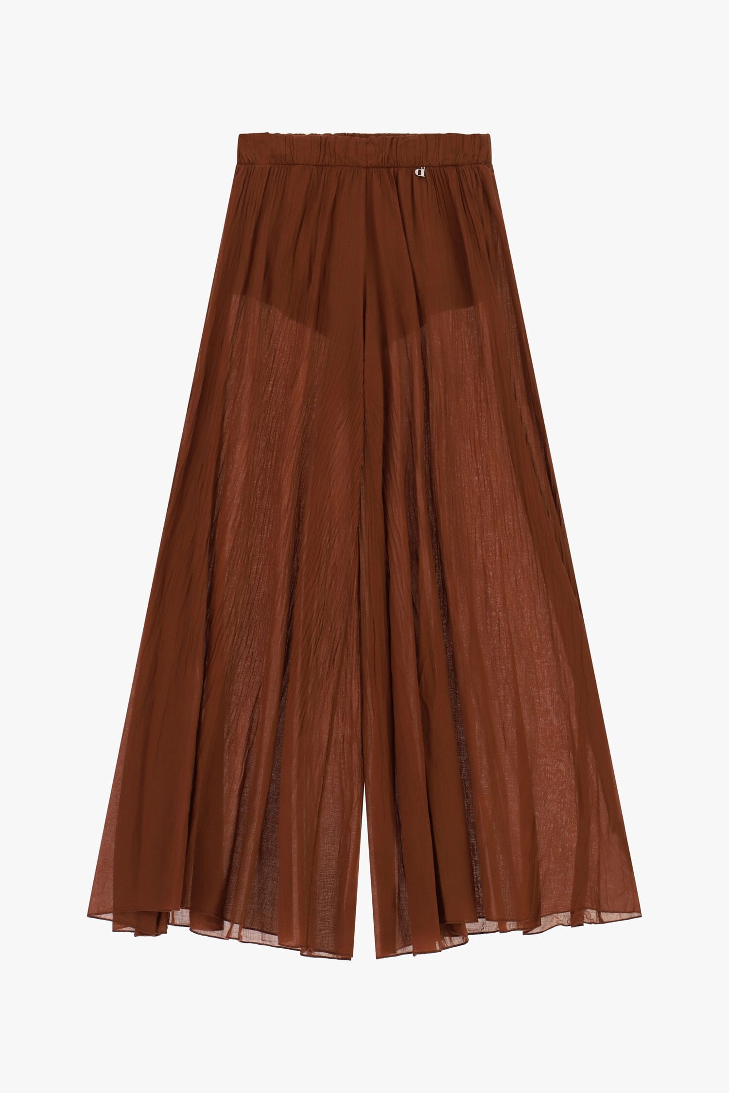 Pantalon palazzo à jambe large Dixie avec taille élastiquée