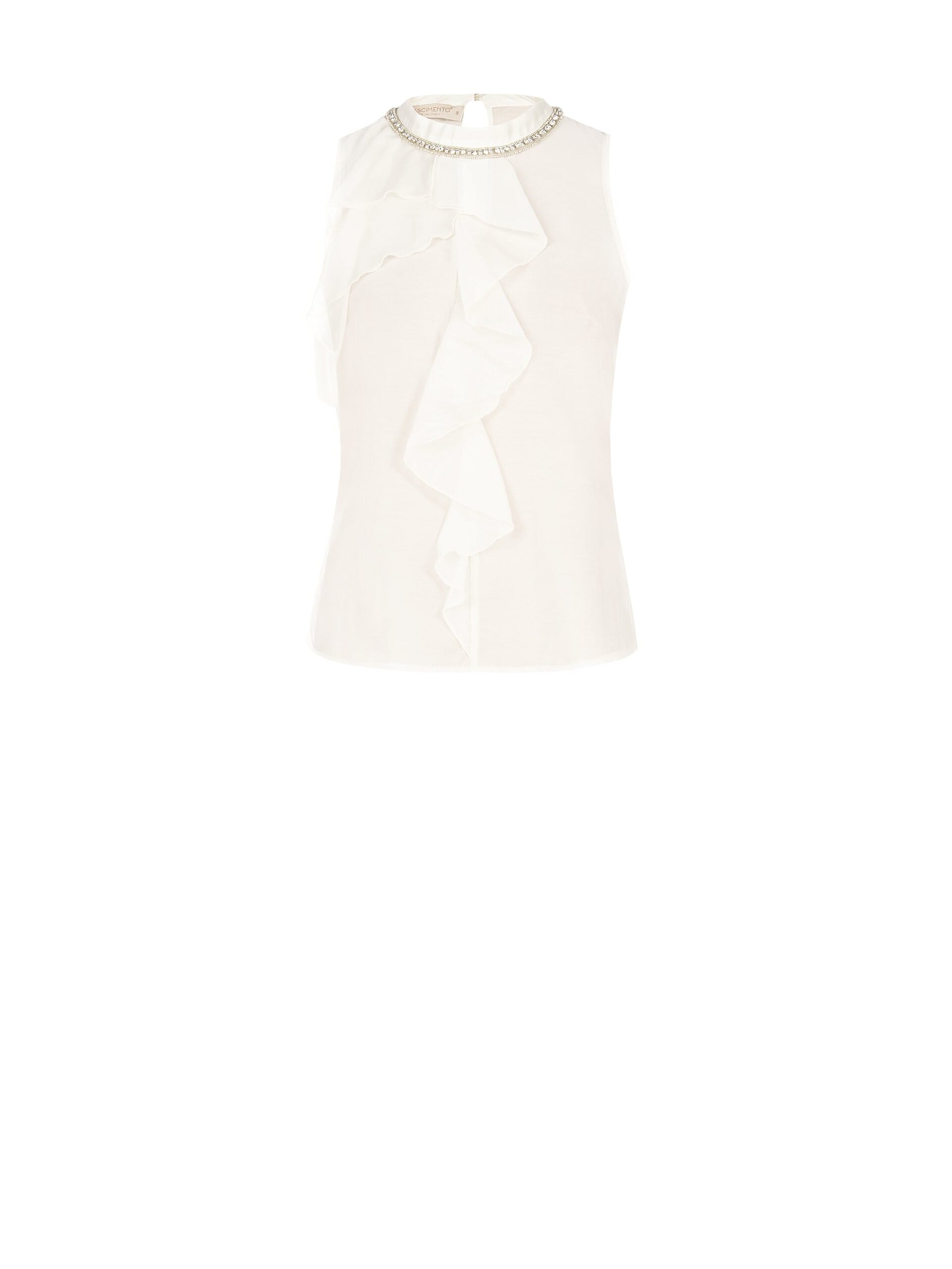 Abito A Ovetto In Misto Viscosa Con Paillettes Motivo A Zig Zag E Cut-Out Sui Fianchi Rinascimento