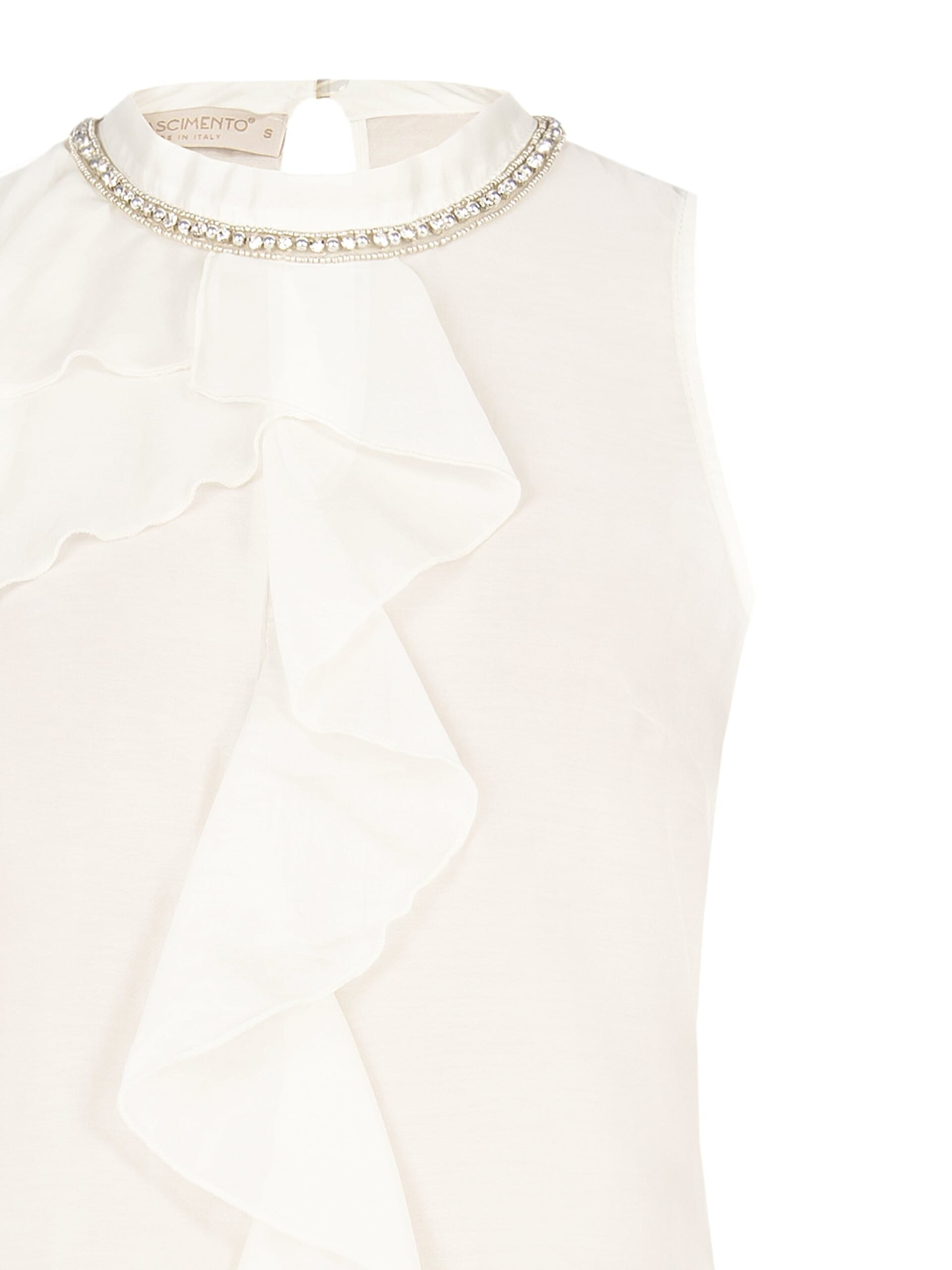Abito A Ovetto In Misto Viscosa Con Paillettes Motivo A Zig Zag E Cut-Out Sui Fianchi Rinascimento