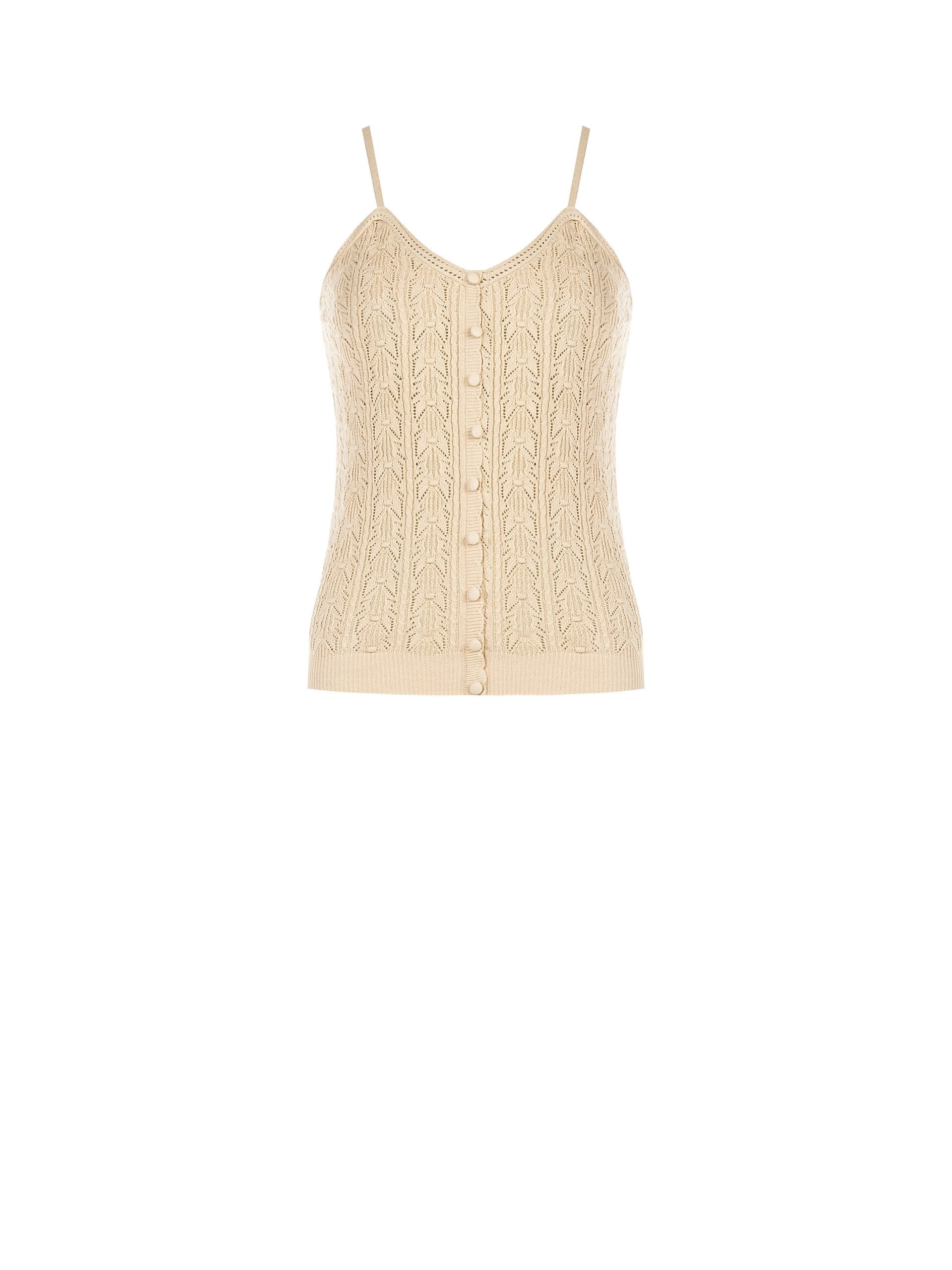 Top Tricot In Cotone Con Spalline Sottili Rinascimento