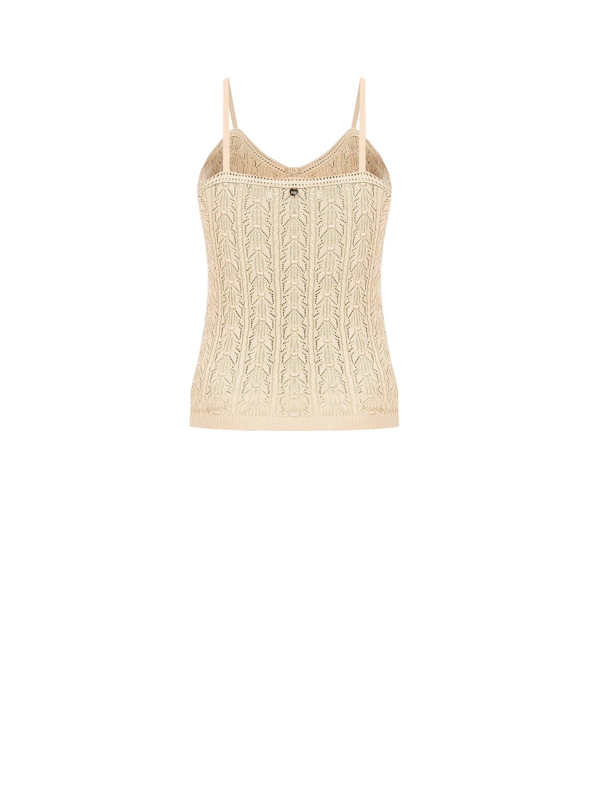 Top Tricot In Cotone Con Spalline Sottili Rinascimento