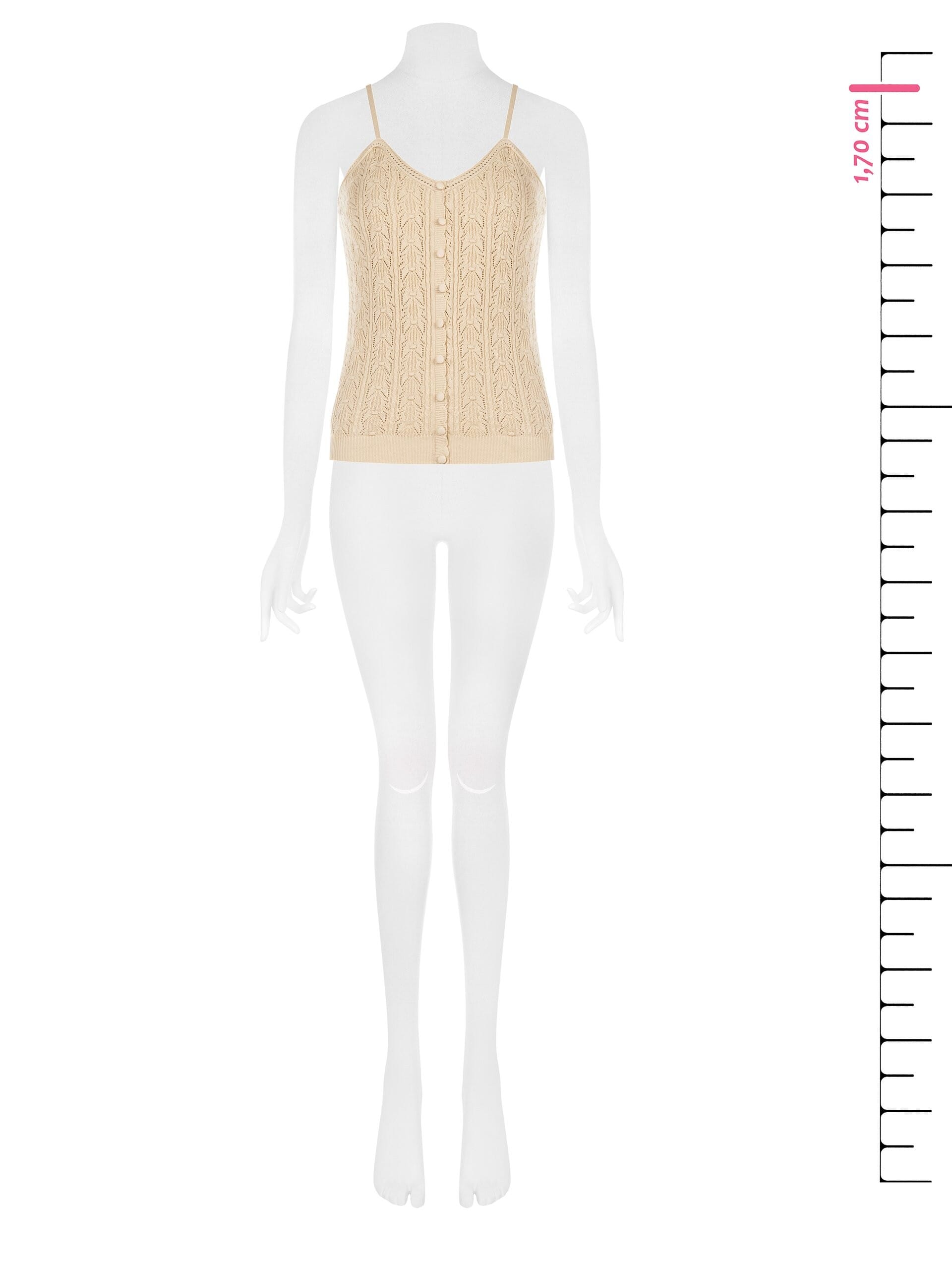 Top Tricot In Cotone Con Spalline Sottili Rinascimento