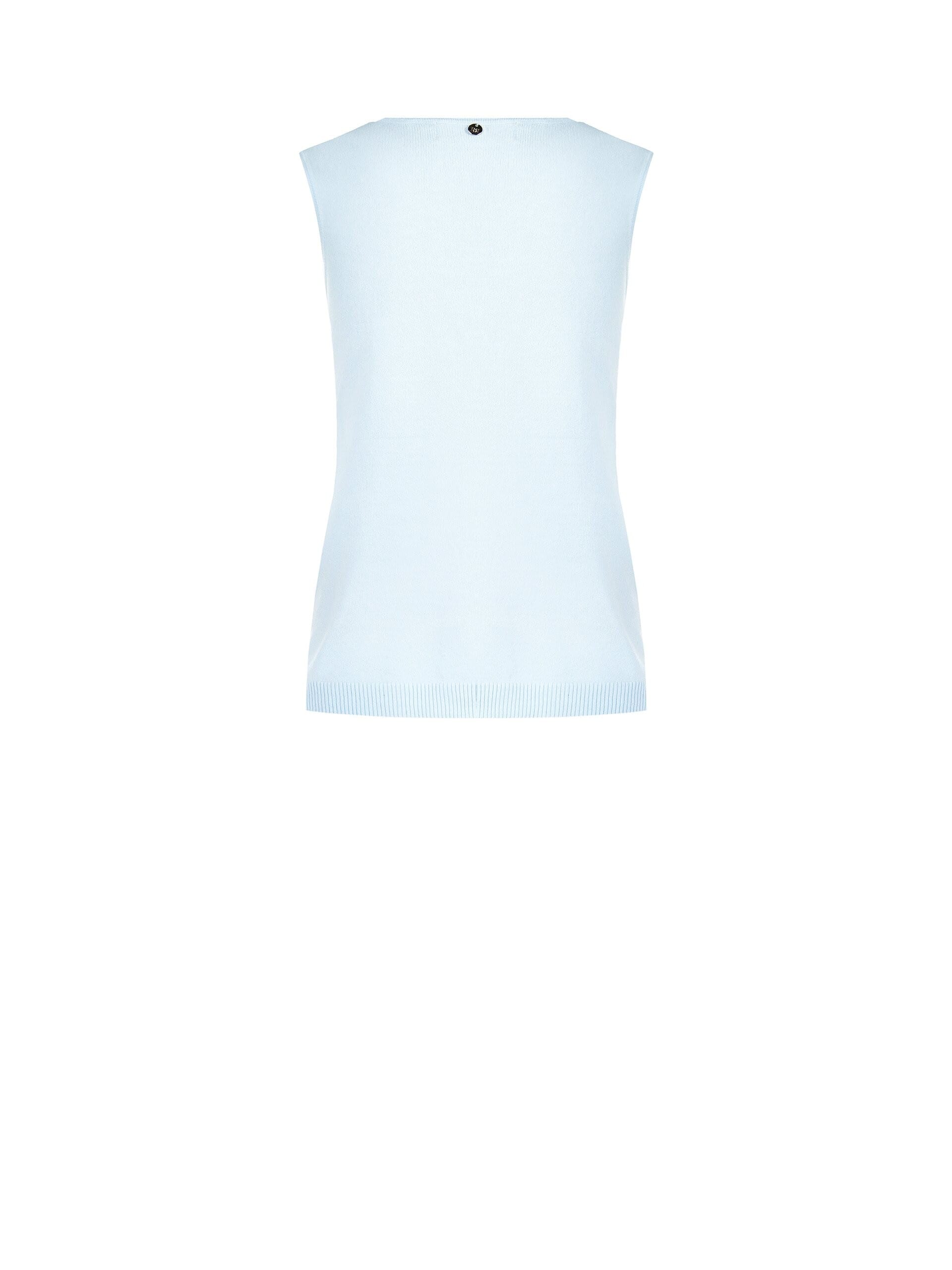 Top In Maglia In Misto Viscosa Con Perle E Cristalli Rinascimento