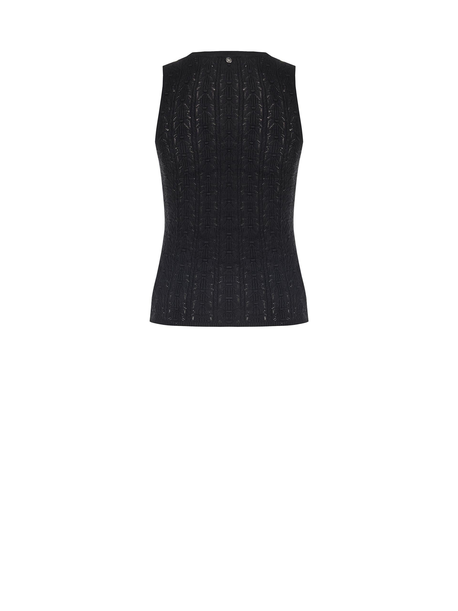 Top Tricot In Cotone Accollato Rinascimento