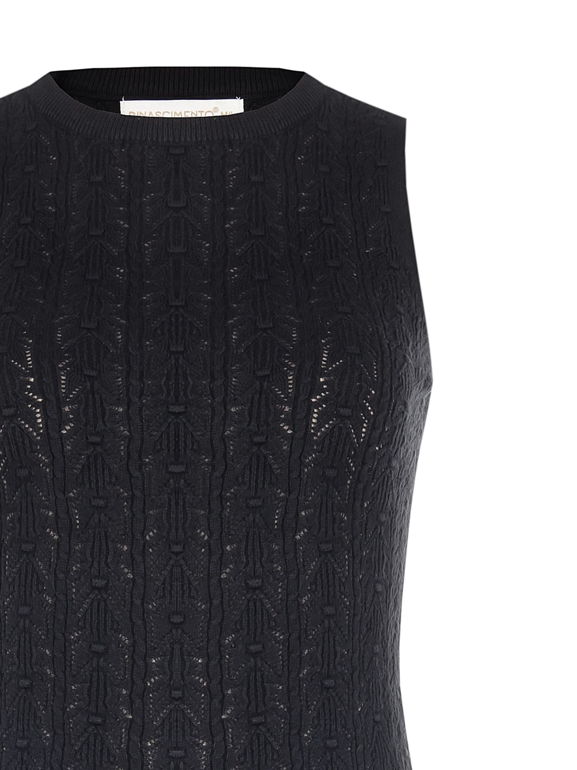 Top Tricot In Cotone Accollato Rinascimento