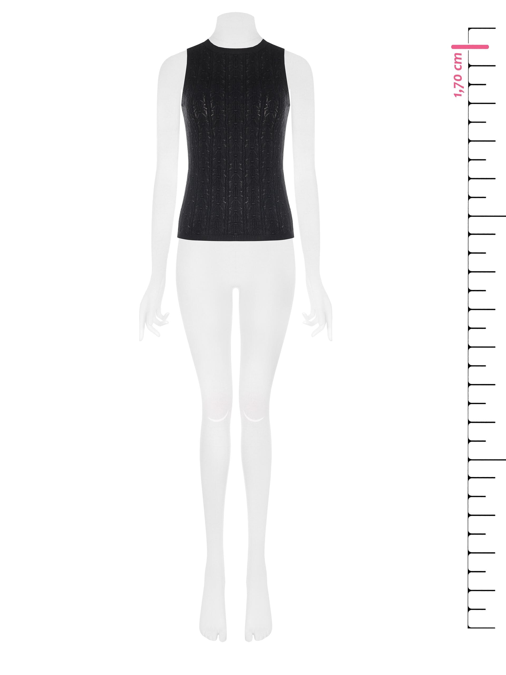 Top Tricot In Cotone Accollato Rinascimento