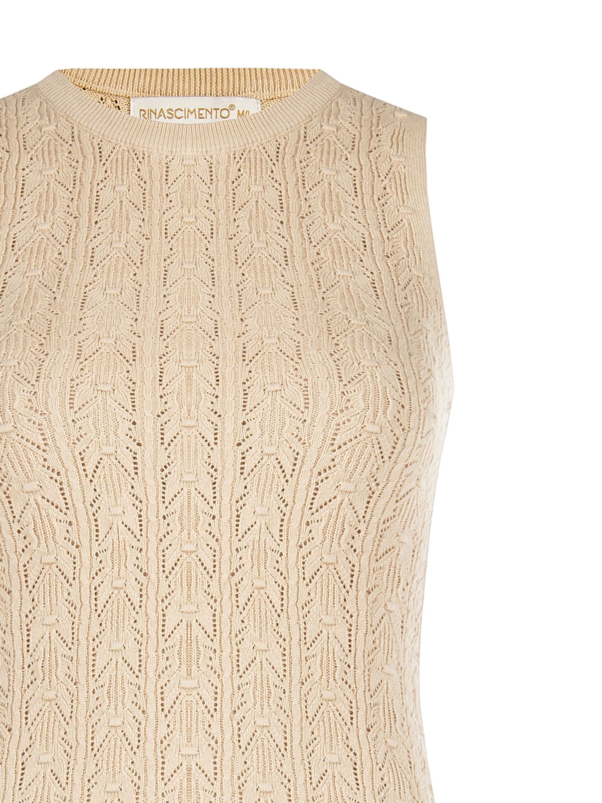 Top Tricot In Cotone Accollato Rinascimento